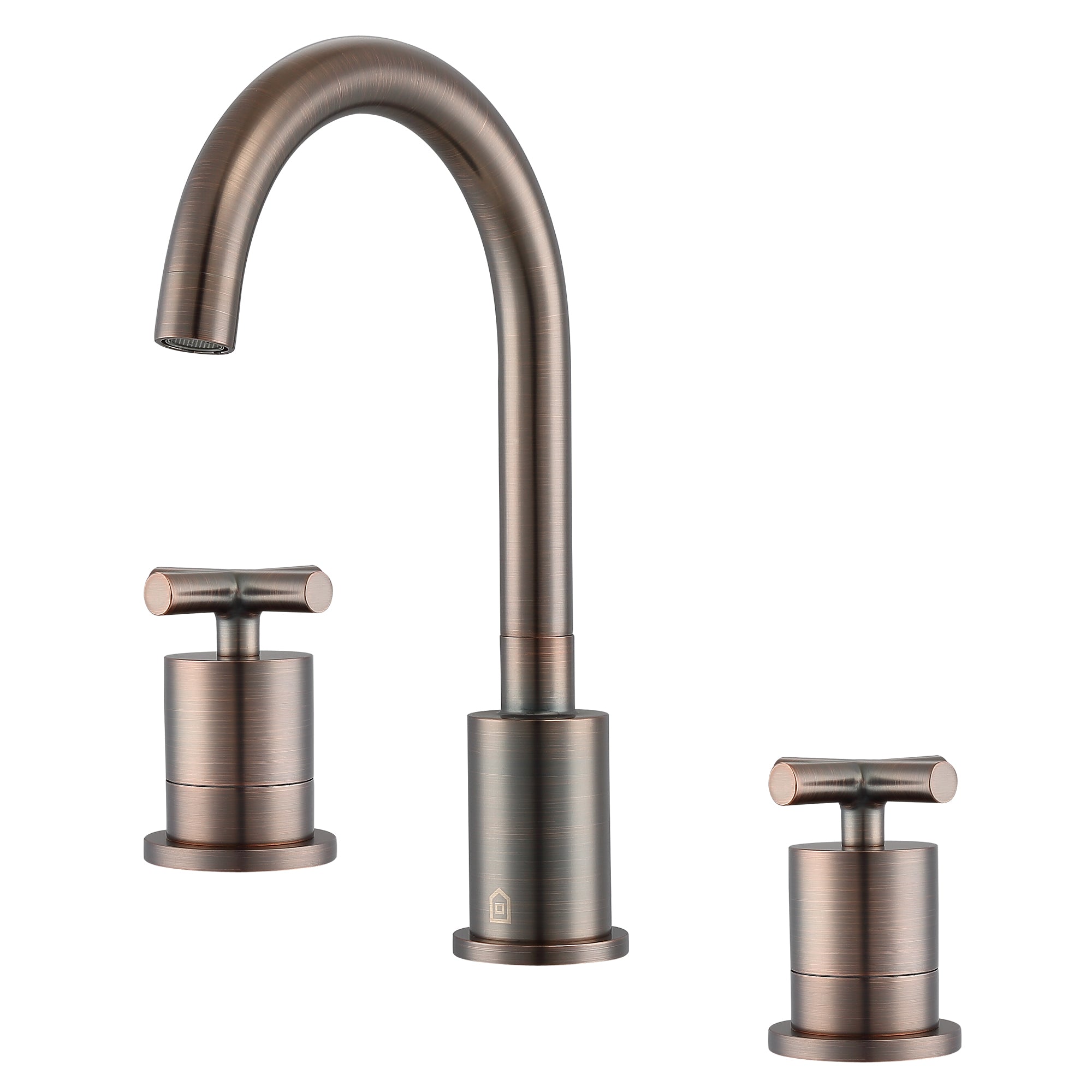 Ancona Ava Widespread 3-Hole Bathroom Faucet with Cross Handles in Oil Rubbed Bronze - Perfect for Modern Vanities and Bathroom Sink Upgrades