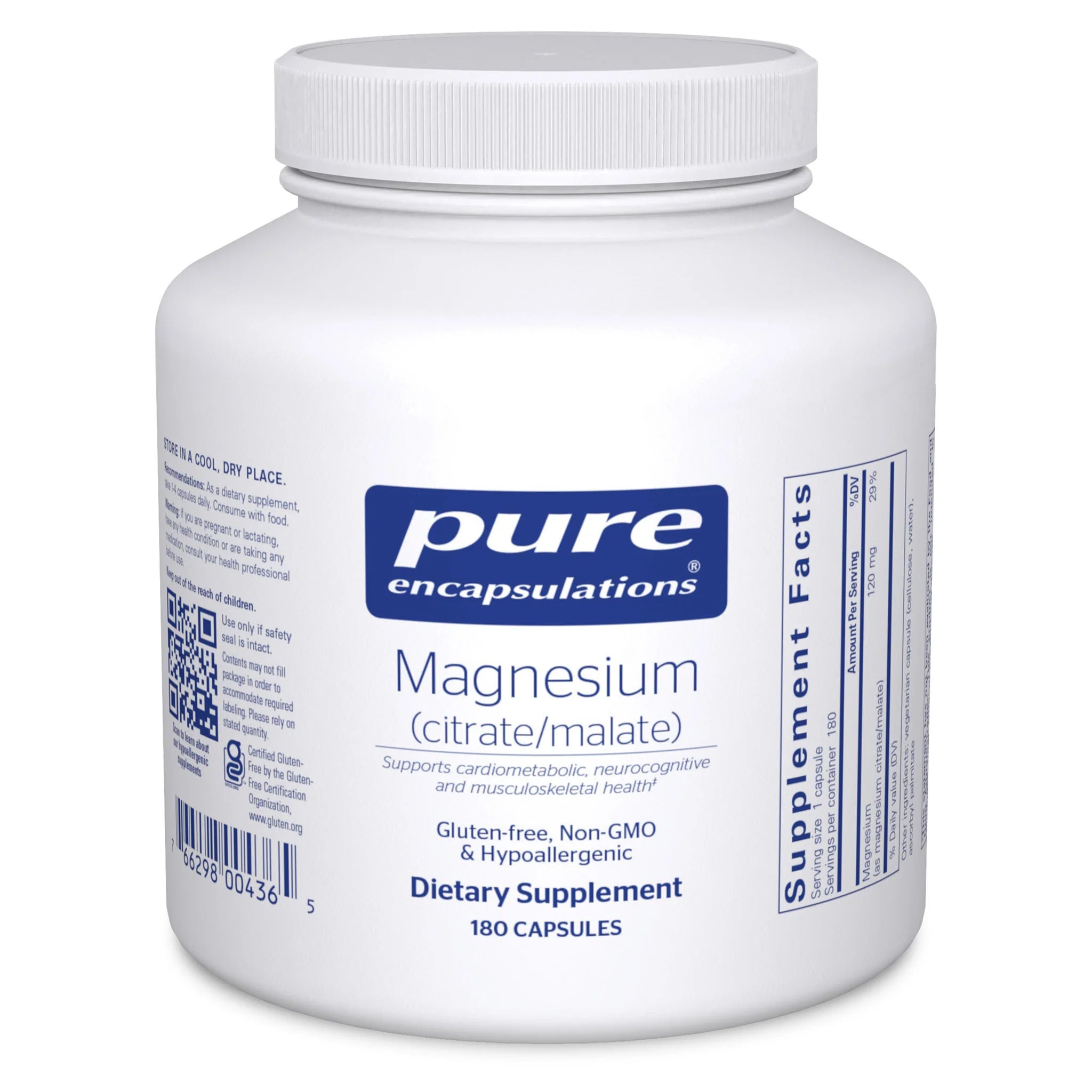 Premium Magnesium Citrate & Malate Supplement - Supports Muscle Relaxation, Sleep & Energy - Ideal for Athletes, Stress Relief & Daily Wellness