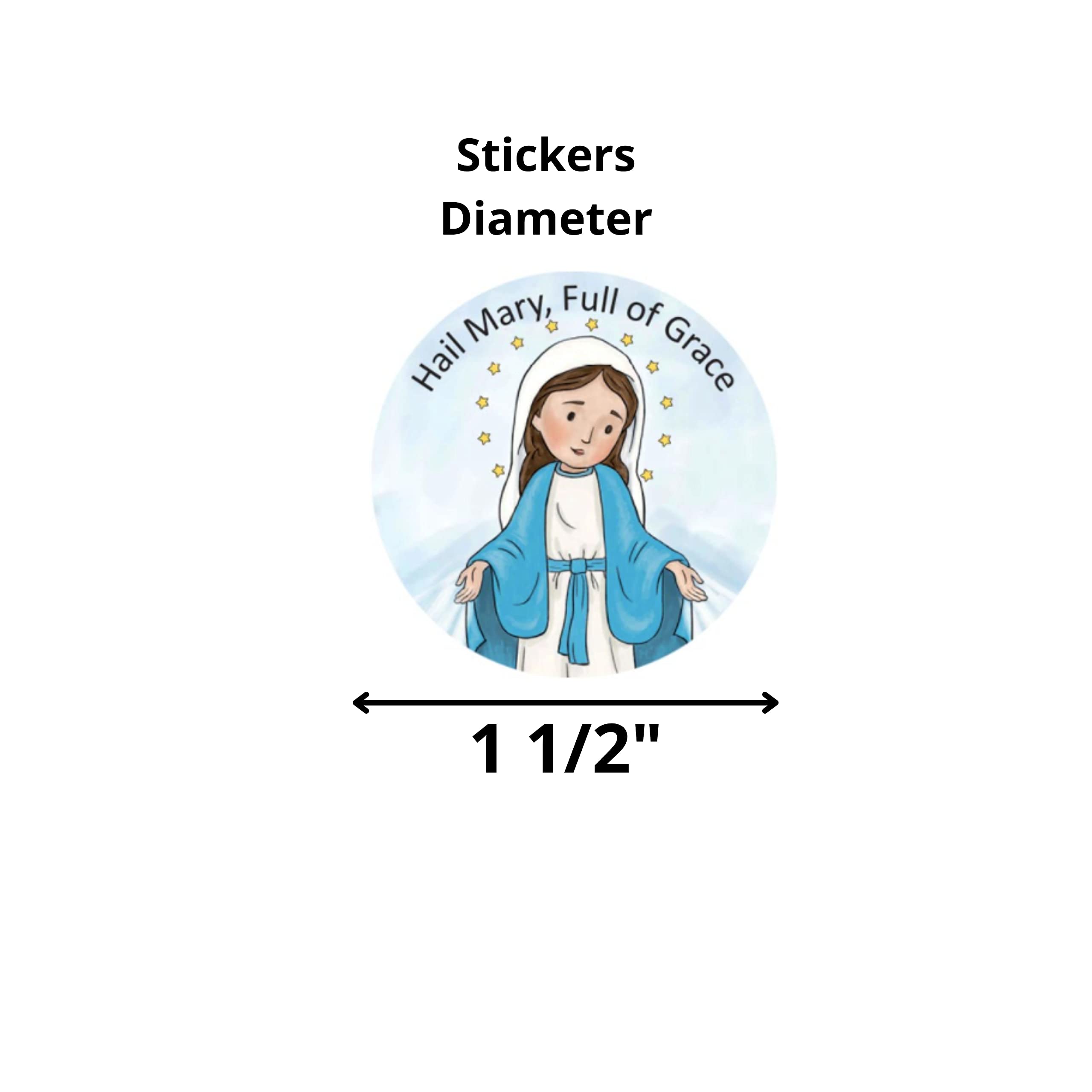 Christian Stickers for Kids - 100 Religious Catholic Saint Mini Stickers with 10 Refrigerator Magnets - Perfect for Sunday School, Bible Study & Faith-Based Crafts