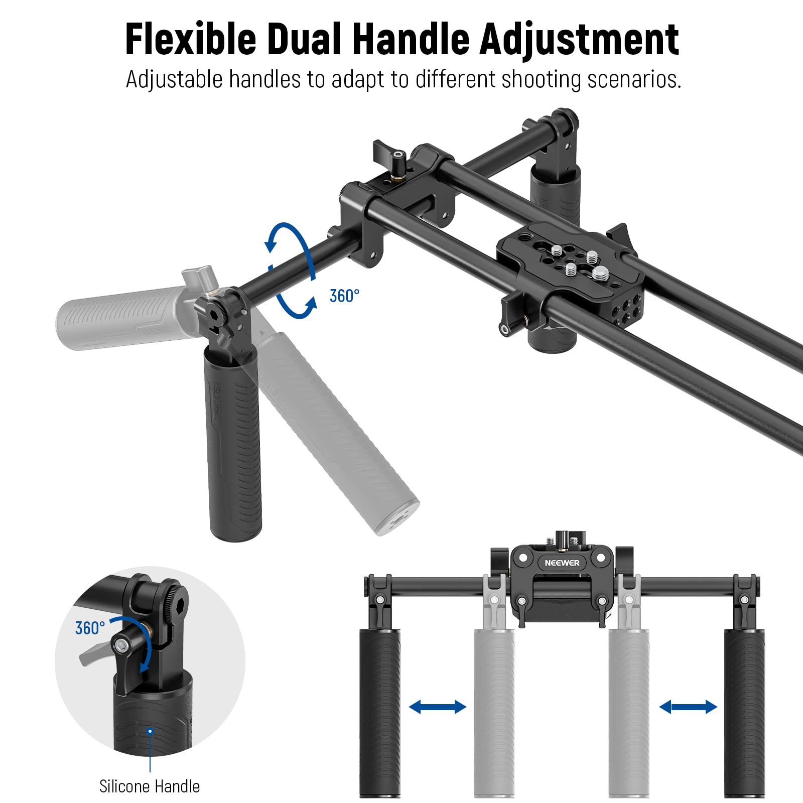 NEEWER Universal Shoulder Rig Kit with 16