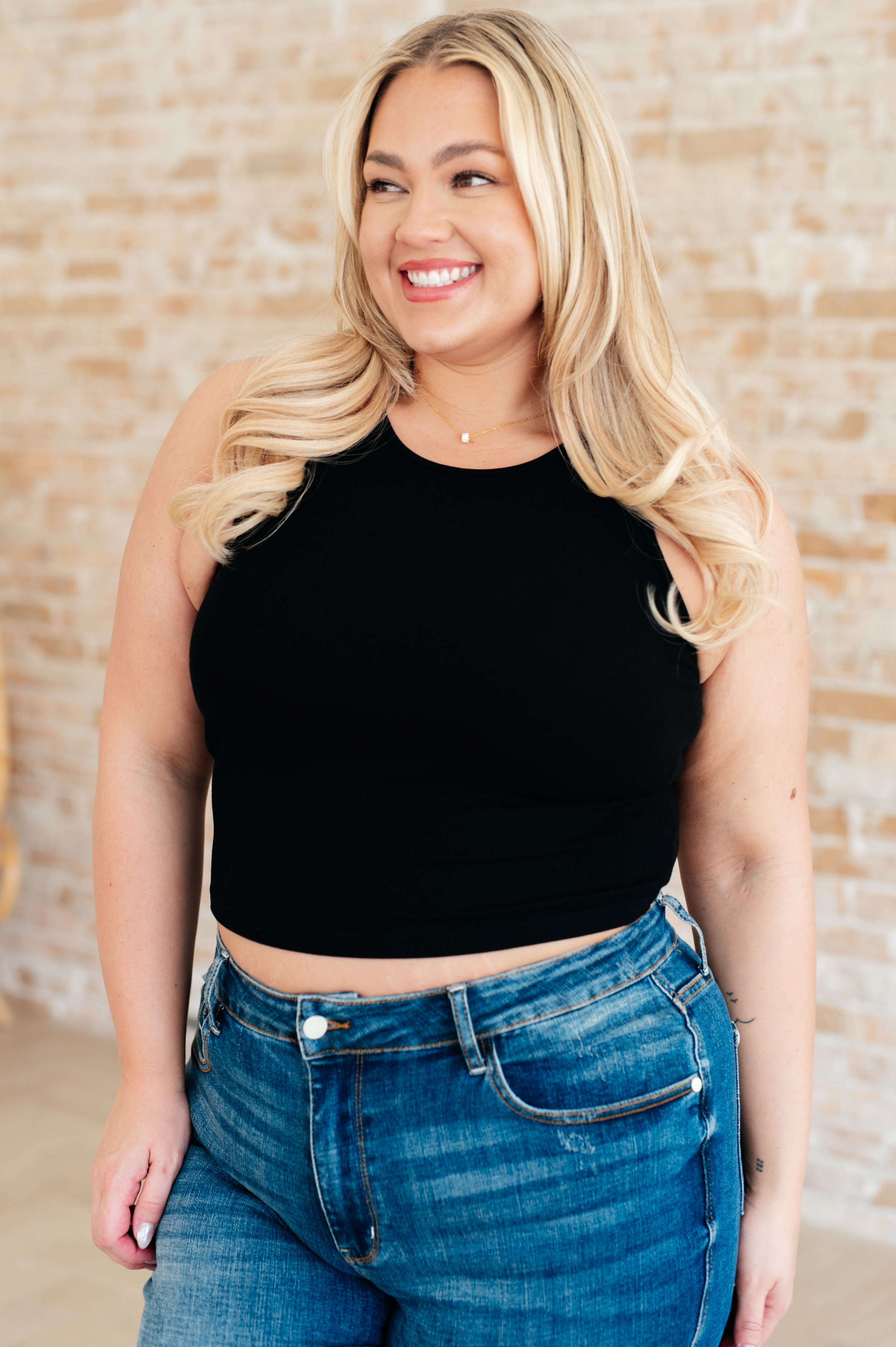 Premium Rib Knit Tank Top for Women - Soft Stretch Black Sleeveless Shirt - Perfect for Layering, Summer Outfits & Casual Wear