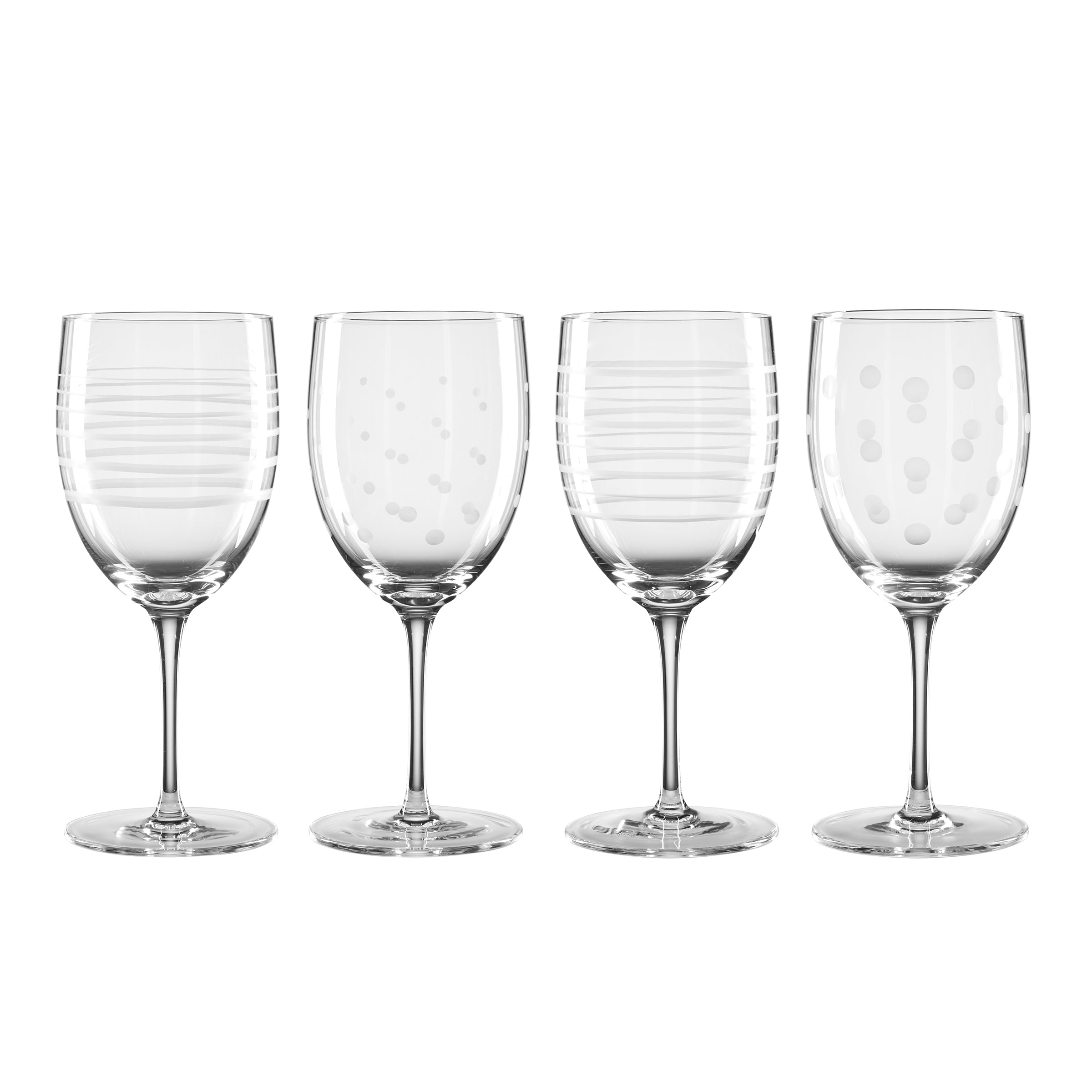Premium Mingle Wine Glasses Set of 4 - Elegant Stemware for Red & White Wine - Perfect for Dinner Parties, Weddings & Home Entertaining