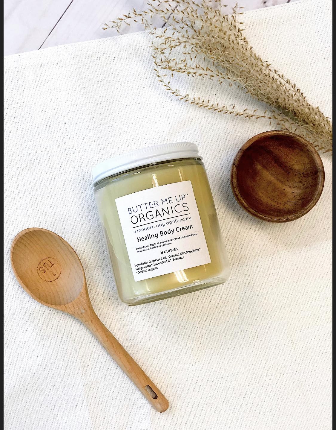 Organic Body Cream for Dry Skin - Hydrating & Nourishing Moisturizer with Shea Butter & Coconut Oil - Perfect for Daily Use & Nighttime Skincare Routine