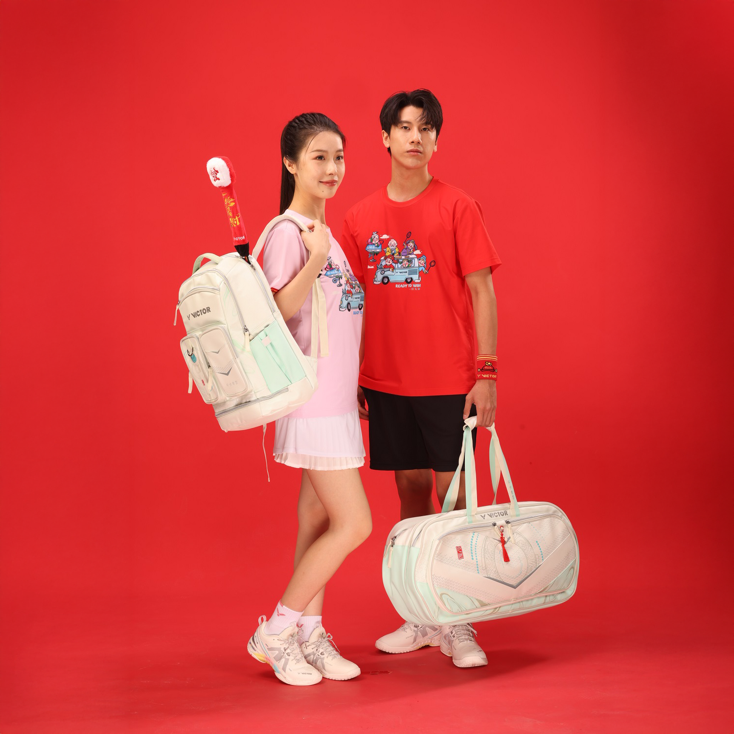 Victor 2025 Chinese New Year Backpack BR5029CNY - Lunar New Year Dragon Design School Bag for Kids & Teens, Durable Waterproof College Backpack (Soothing Sea Blue) - Perfect for School, Travel & Festival Celebrations