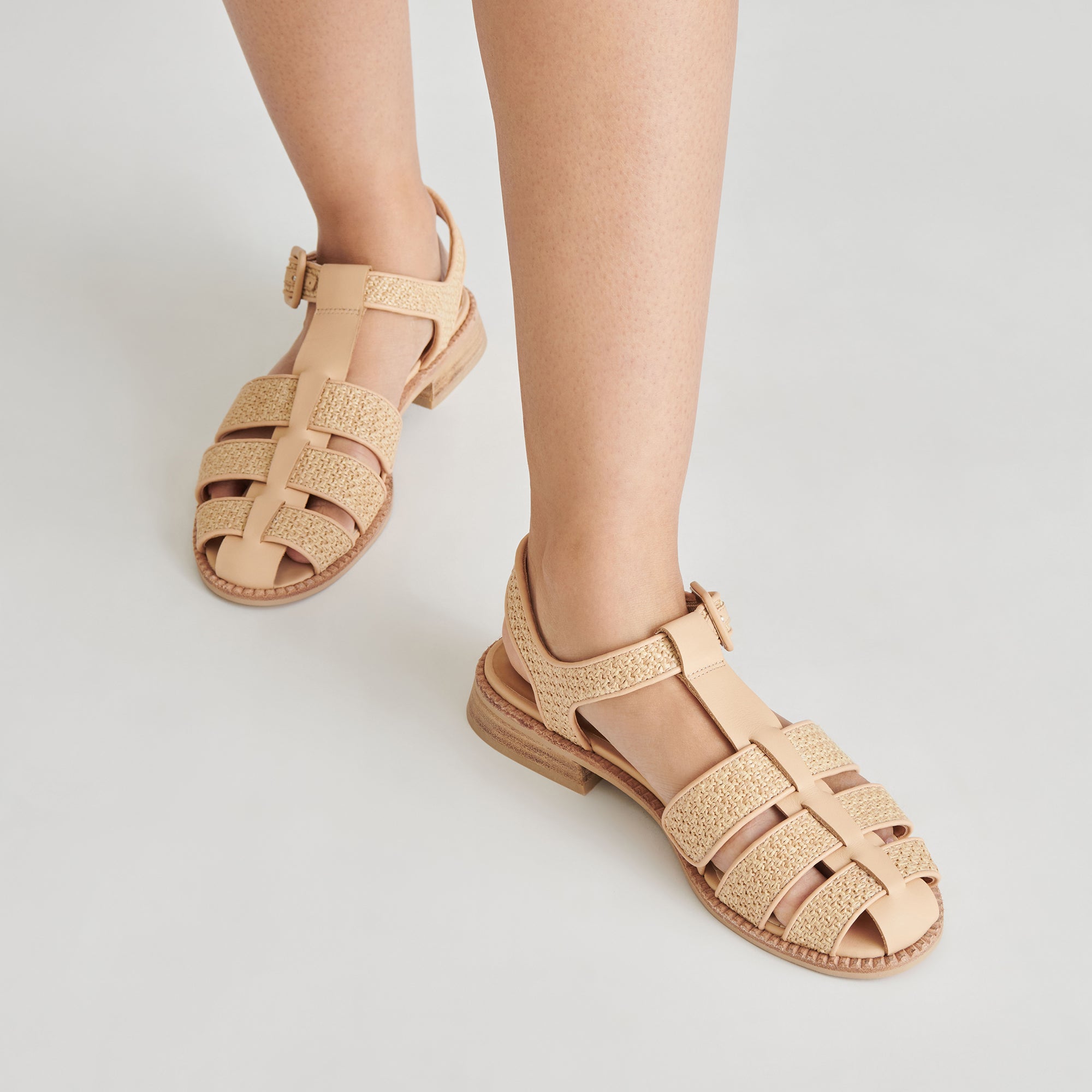 HOLIS Comfortable Lightweight Natural Raffia Sandals for Women - Perfect for Beach, Vacation, and Summer Outfits