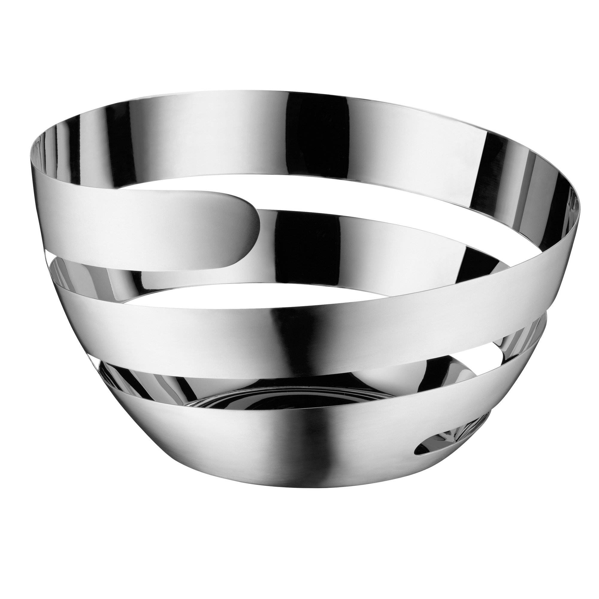 WMF Stainless Steel Basket Lounge Living - Premium Silver Kitchen Storage Organizer for Fruits, Vegetables & Utensils | Perfect for Home, Office & Outdoor Use