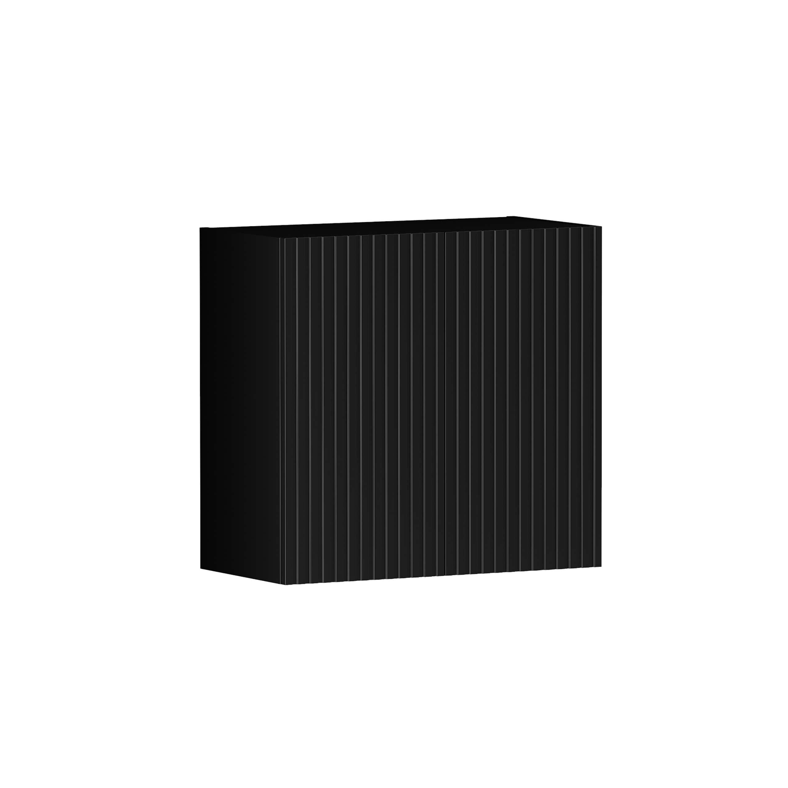 Marlo Wall Cabinet - Matte Black Finish, 630mm Wide - Perfect for Bathroom, Kitchen & Bedroom Storage Organization