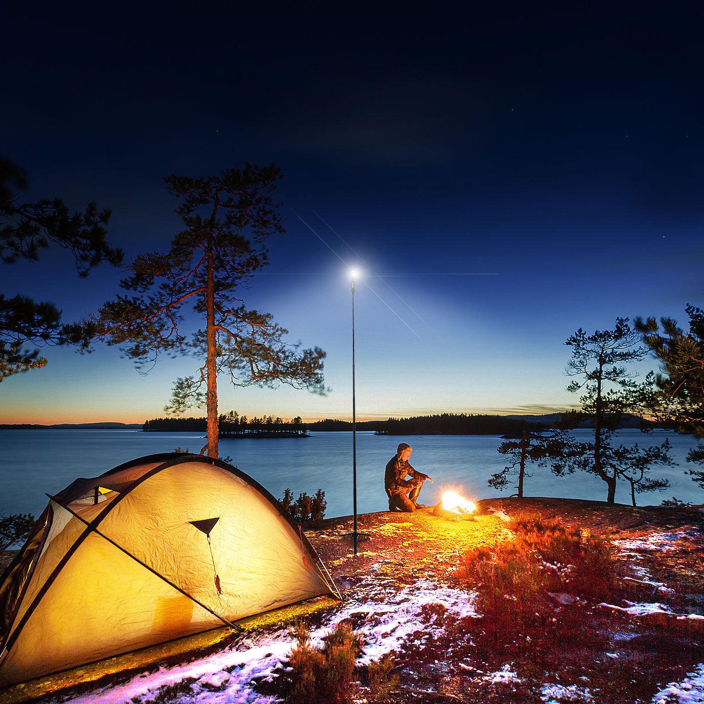 FLi PRO 8' Telescoping Light with Red Mode - Removable Flashlight & Remote Control - Perfect for Photography, Video Lighting, Camping and Outdoor Adventures