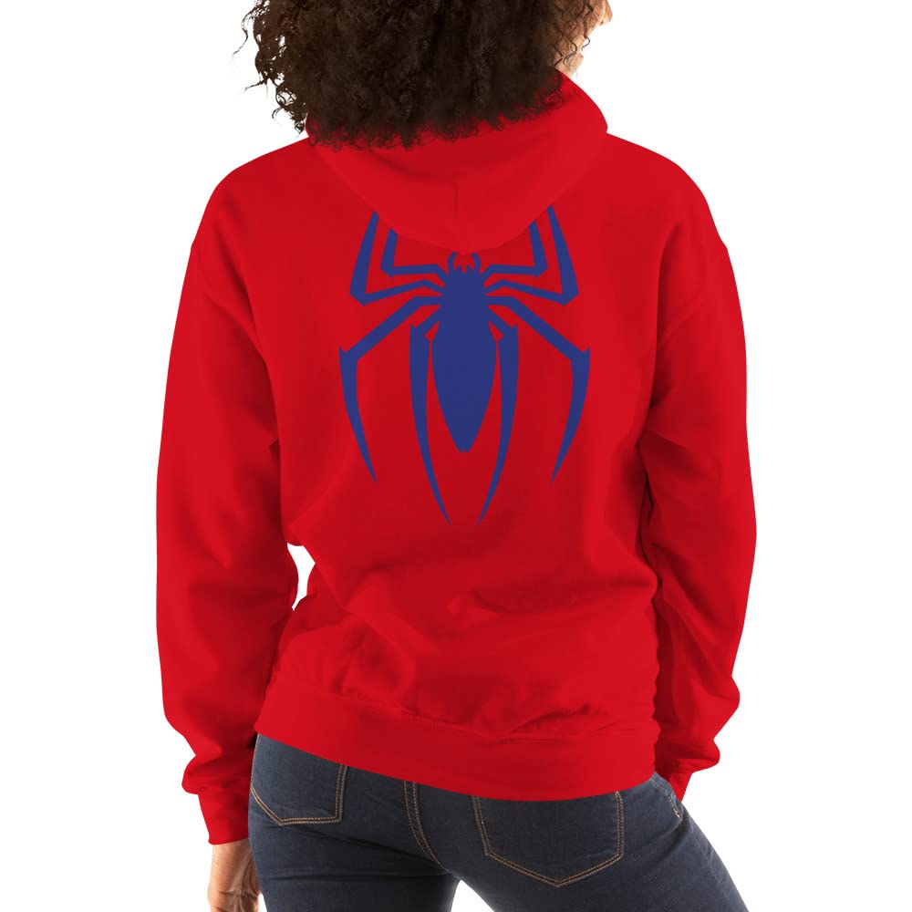 Cool Spider Graphic Print Unisex Hoodie - Trendy Novelty Sweatshirt for Men & Women - Perfect for Halloween, Cosplay, and Casual Streetwear