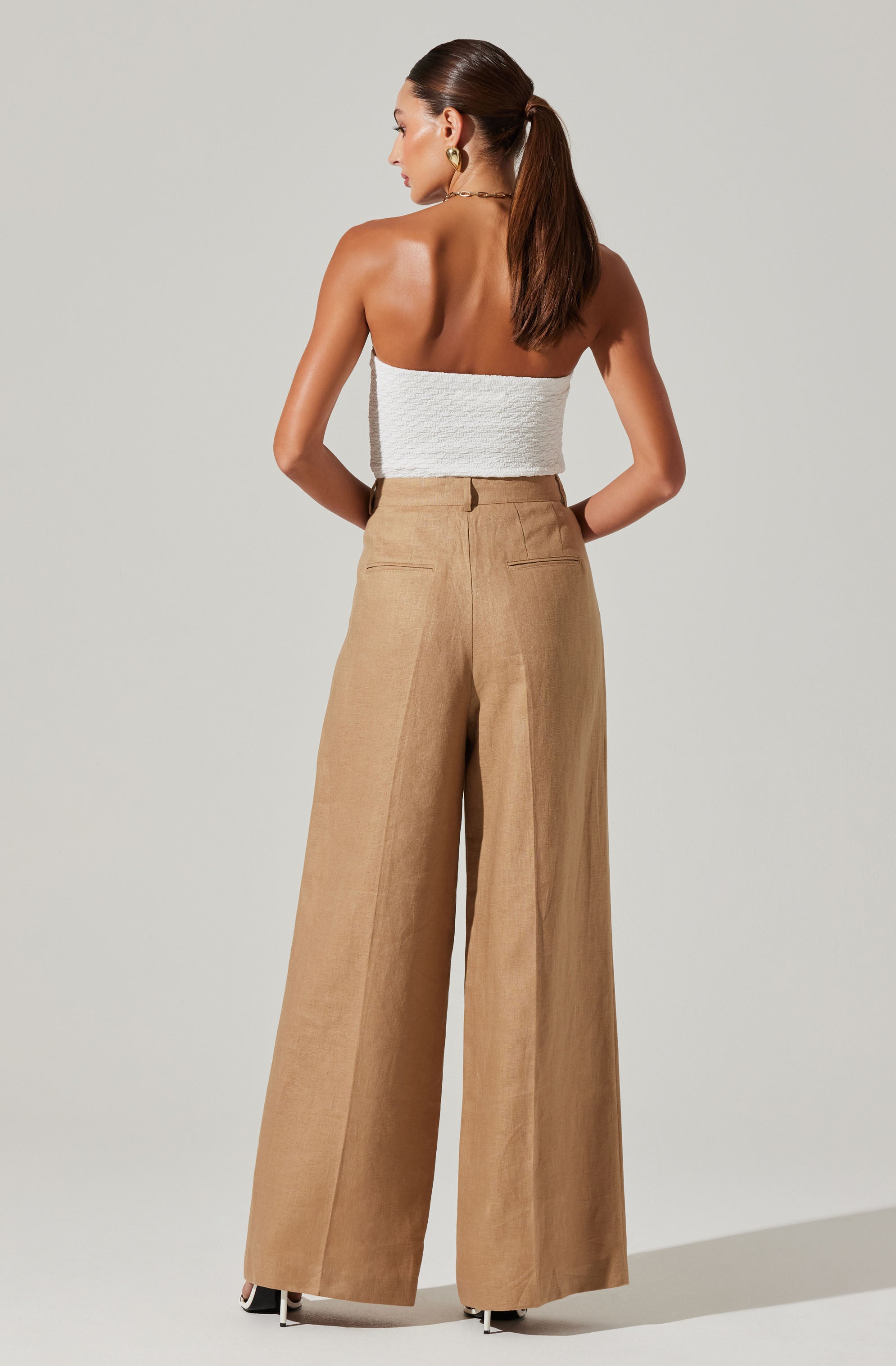 Milani Women's Wide Leg Trouser Pants - Comfortable High Waist Dress Pants for Office, Business Casual & Travel