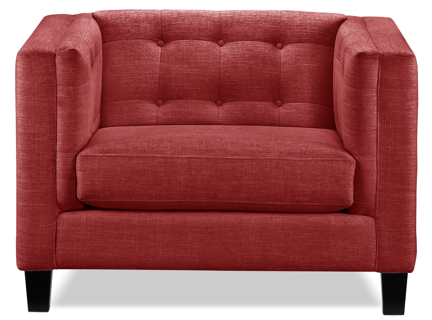 Astin Oversized Chair and a Half in Red - Comfortable Lounge Chair for Living Room, Bedroom, or Reading Nook