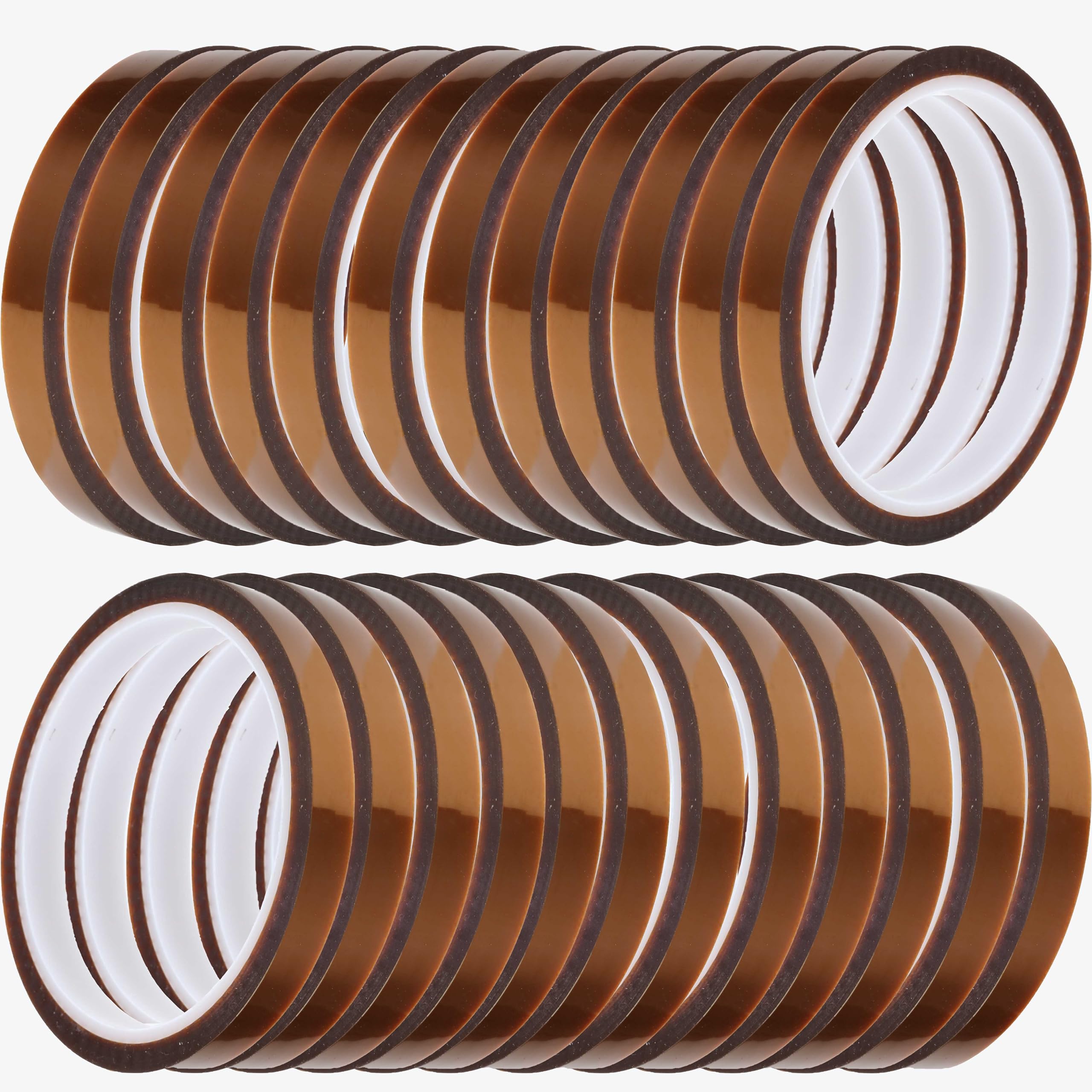 Valley'sYuMiao 24 Rolls Sublimation Heat Resistant Tape - 10mm×108ft (Total 2596ft) No Residue Thermal Transfer Tape for T-Shirts, Mugs & DIY Crafts