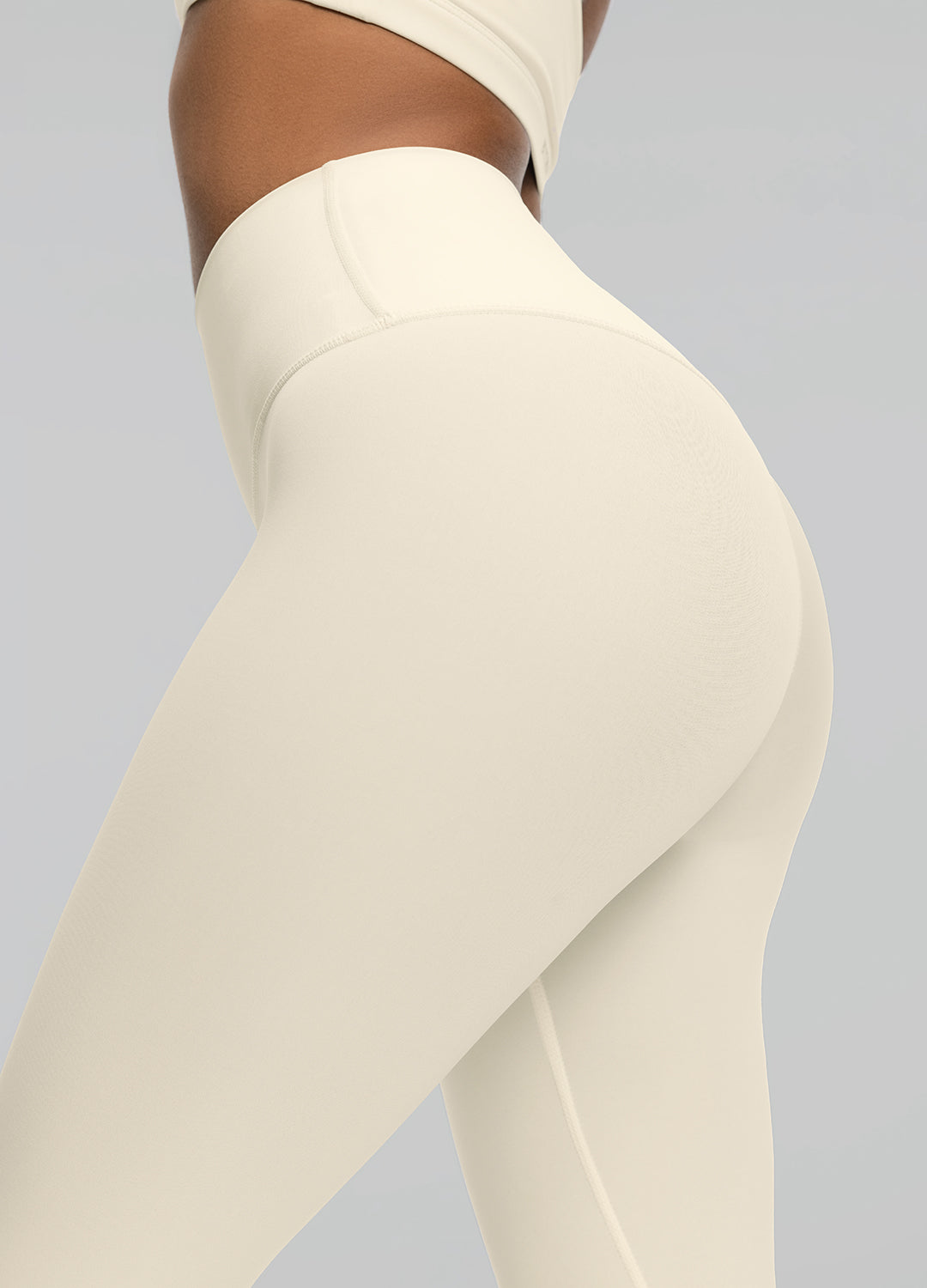 High Waist Leggings for Women - Creamy Vanilla Soft Yoga Pants | Perfect for Workout, Running & Lounge Wear