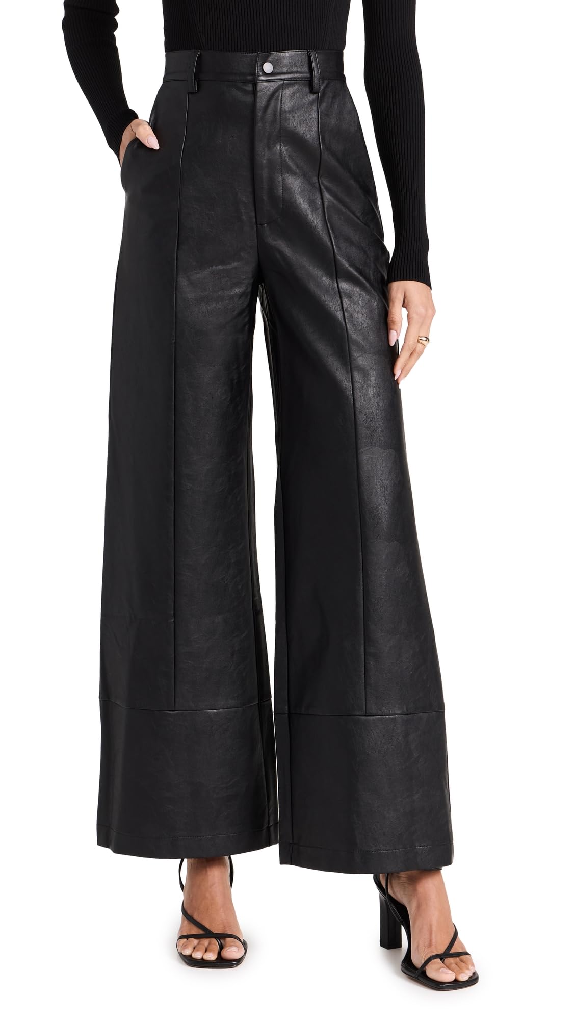 Bardot Women's Marlowe Wide Leg Pants - High Waisted Flowy Trousers for Work & Casual | Office, Travel & Everyday Wear