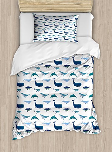 Teal Dark Blue White