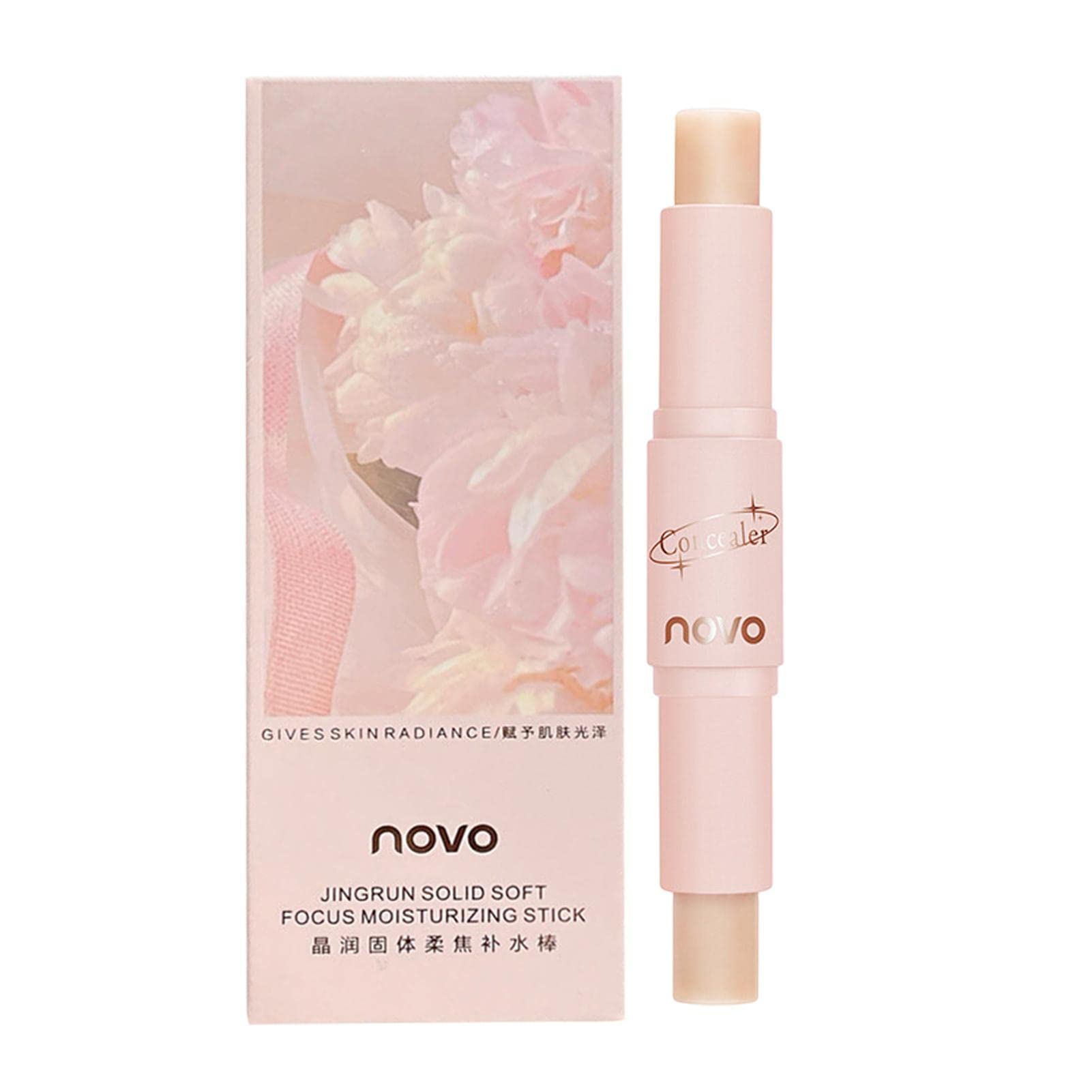 Double Head Concealer Stick Makeup for Face - Waterproof, Brightening & Moisturizing | UV Protection & Primer | Perfect for Daily Cover-Up, Contouring & On-The-Go Touch-Ups