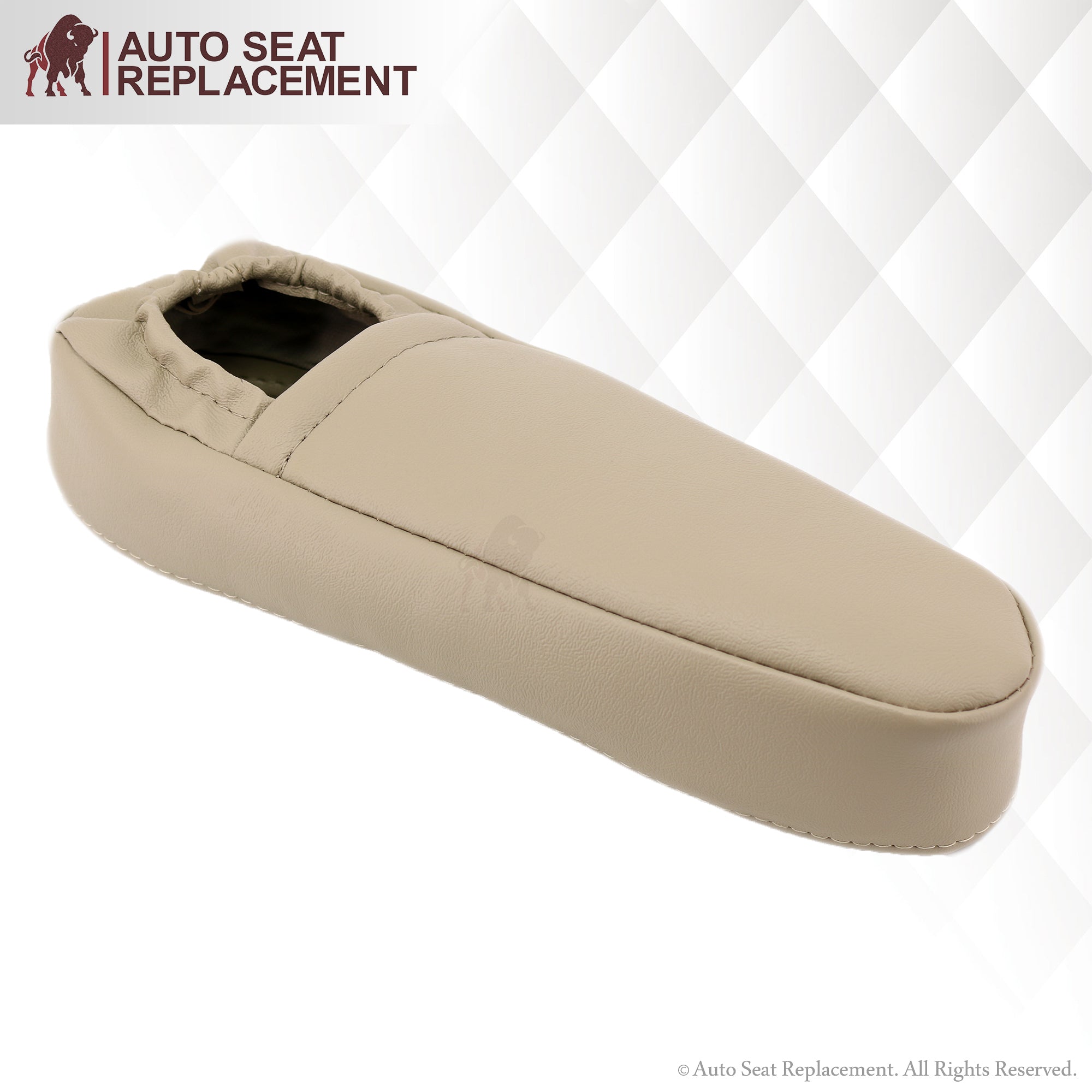 2000-2006 Chevy Tahoe & Suburban Front Seat Armrest Covers - Tan Leather Replacement for Driver & Passenger Side - Perfect for Car Interior Protection & Comfort Upgrade