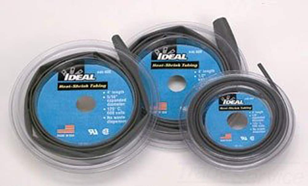 Heat Shrink Tubing 4-Pack, 1/4 Inch Inner Diameter - Perfect for Wire Insulation, Cable Repair & DIY Electronics Projects