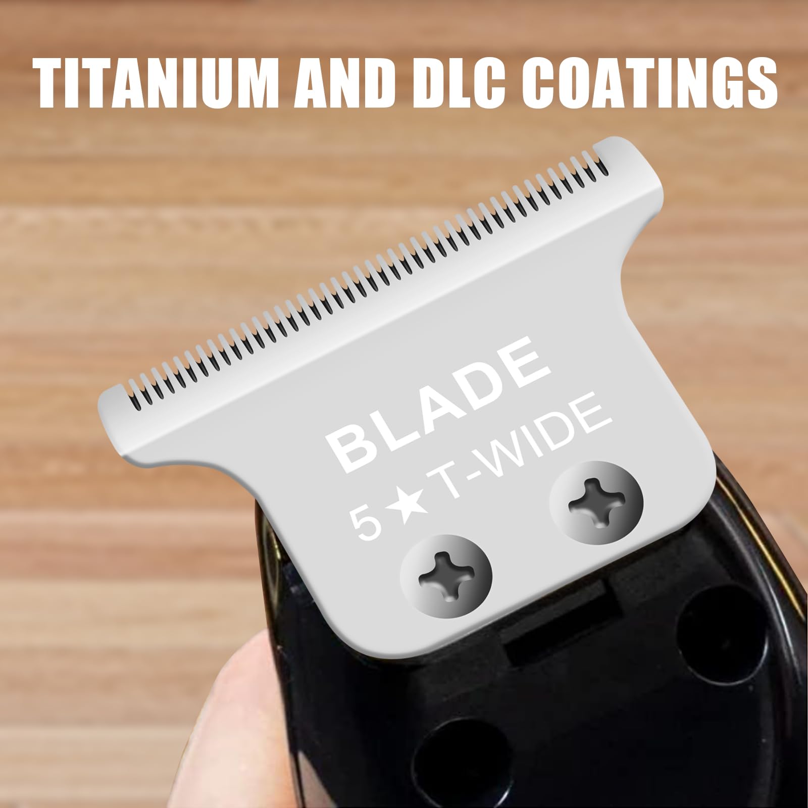 Audoc 2215 T Wide Adjustable Trimmer Blades Replacement for Whal 5 Star Series Detailer (8081) & Cordless Detailer LI (8171) Hair Clippers - Model 2215 - Perfect for Professional Barbers & Home Haircuts