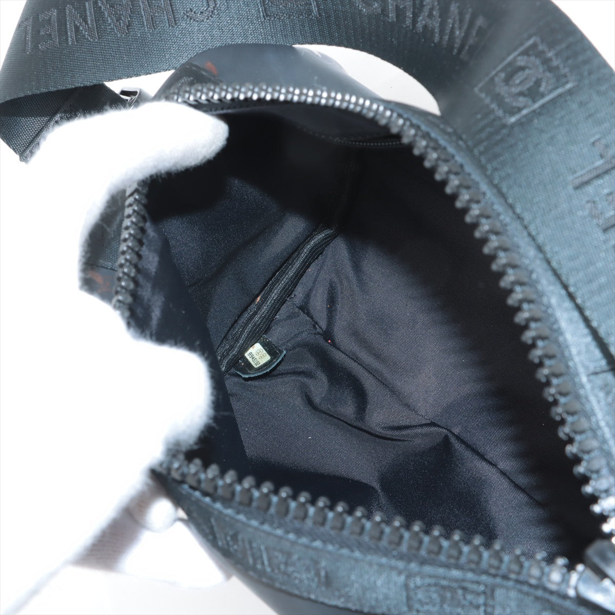 Chanel Sport Line Nylon & Rubber Sling Bag - Black Crossbody Bag for Women | Fashionable Gym & Travel Accessory | Perfect for Workouts, Running Errands & Casual Outings