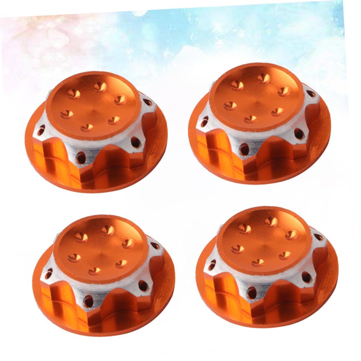 Totority 8Pcs RC Car Wheel Hub Covers for Crawler Track Accessories - Off-Road Adventure