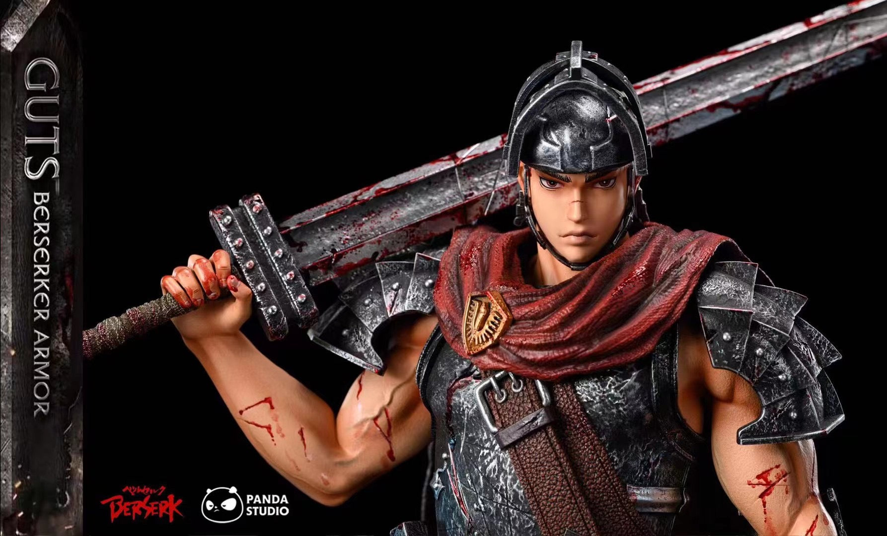 Berserk Guts Anime Figure - High-Quality Collectible Statue from Panda Studio | Perfect for Manga Fans, Gift for Anime Lovers, and Home Office Decoration
