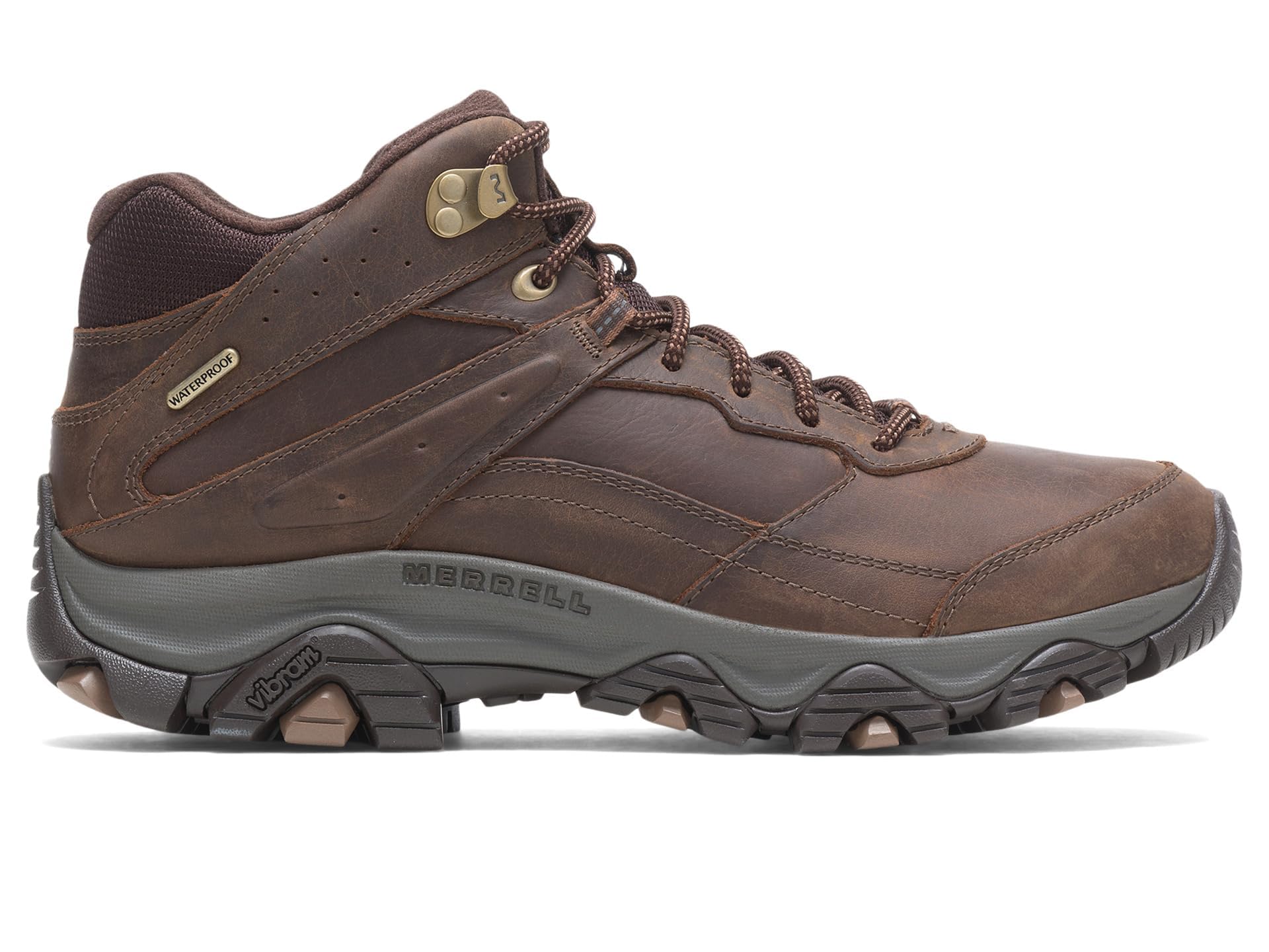 Merrell Men's Moab Adventure 3 Mid Waterproof Hiking Boots - Lightweight & Durable for Outdoor Trekking, Camping & Mountain Trails