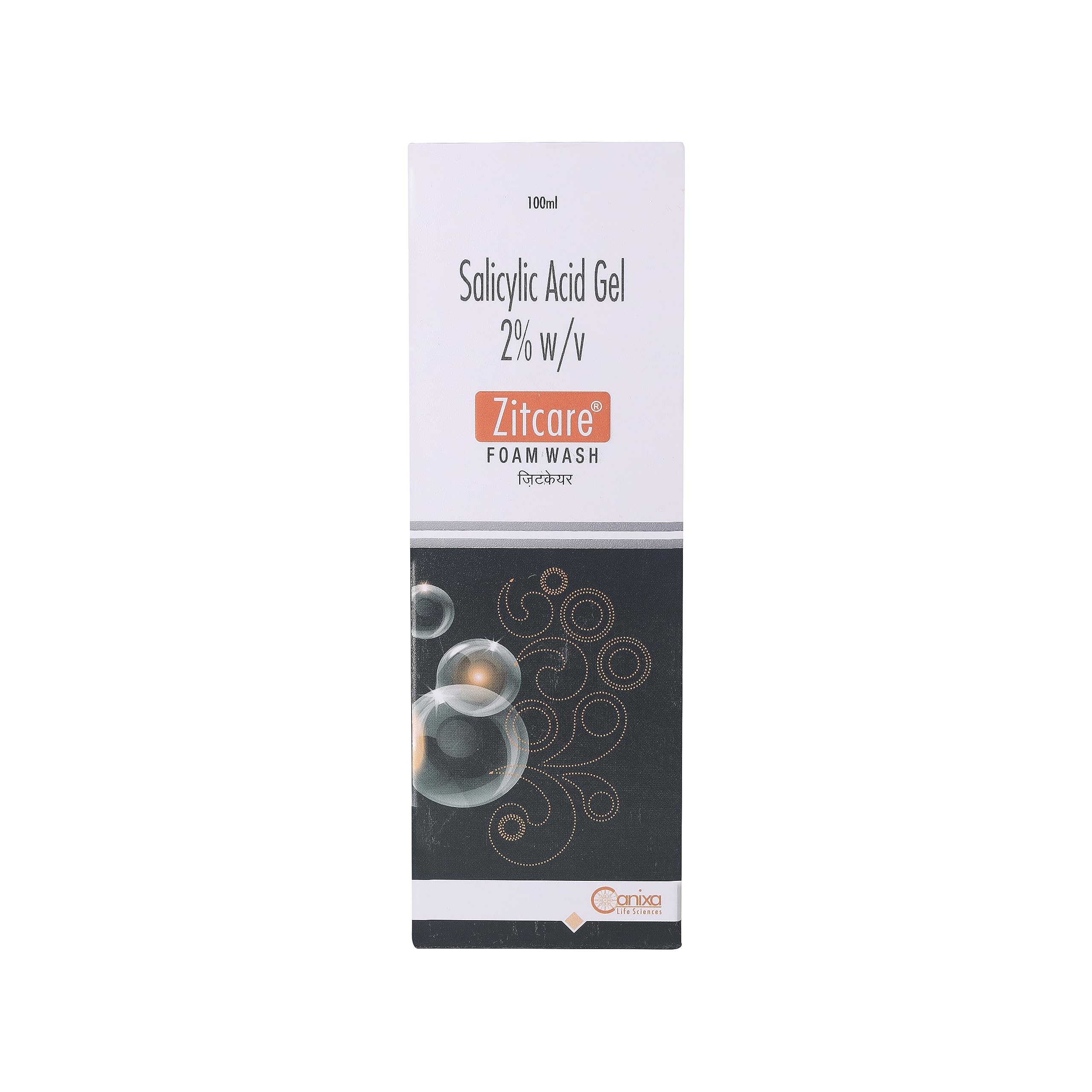 CANIXA Zitcare Foam Face Wash for Acne-Prone Skin - 100ml (Pack of 2) | Gentle Cleanser for Oily & Sensitive Skin | Daily Face Wash for Teens & Adults