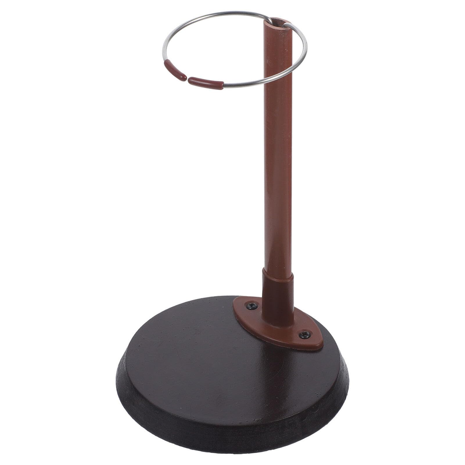 NUOBESTY Wooden Doll Stand for Plush Dolls - Round Base Display Rack with Sturdy Wood Bracket - Perfect for Toy Storage, Doll Organization & Kids' Room Decor - Great for Collectors, Playrooms & Gift Displays