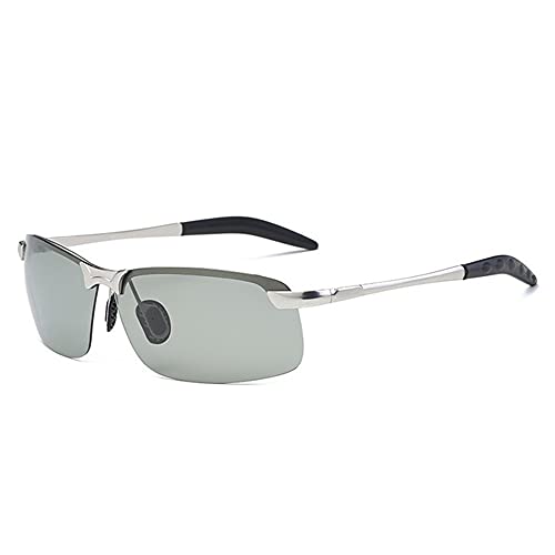 Photochromic Polarized Sunglasses for Men - UV Protection Chameleon Lenses for Day & Night Driving - Lightweight Comfortable Eyewear for Outdoor Sports & Travel