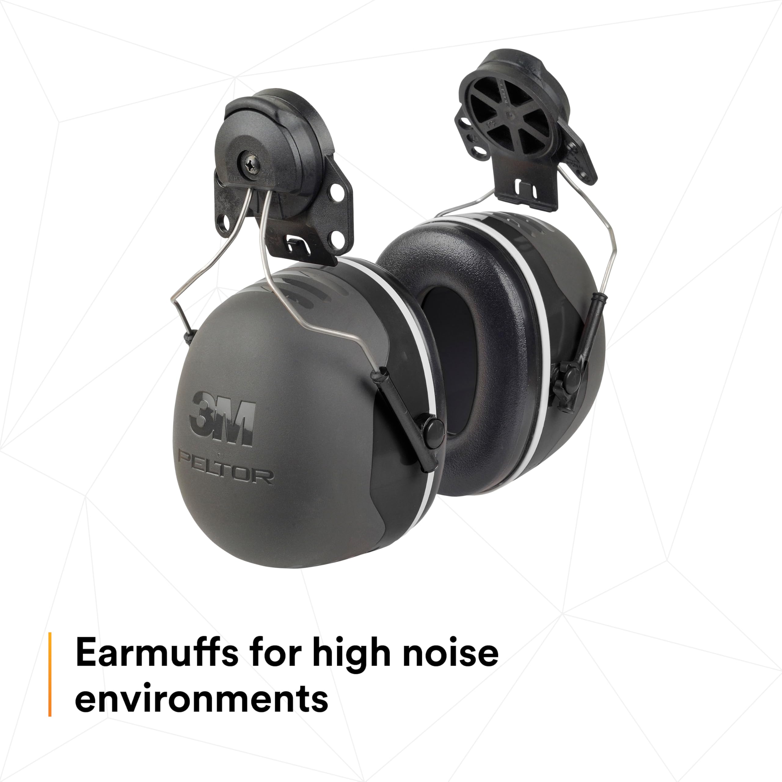 3M PELTOR X5 Series Ear Muffs - NRR 21 dB Noise Reduction Hearing Protection for Construction, Manufacturing & Automotive Workers | Safety Gear for Loud Work Environments