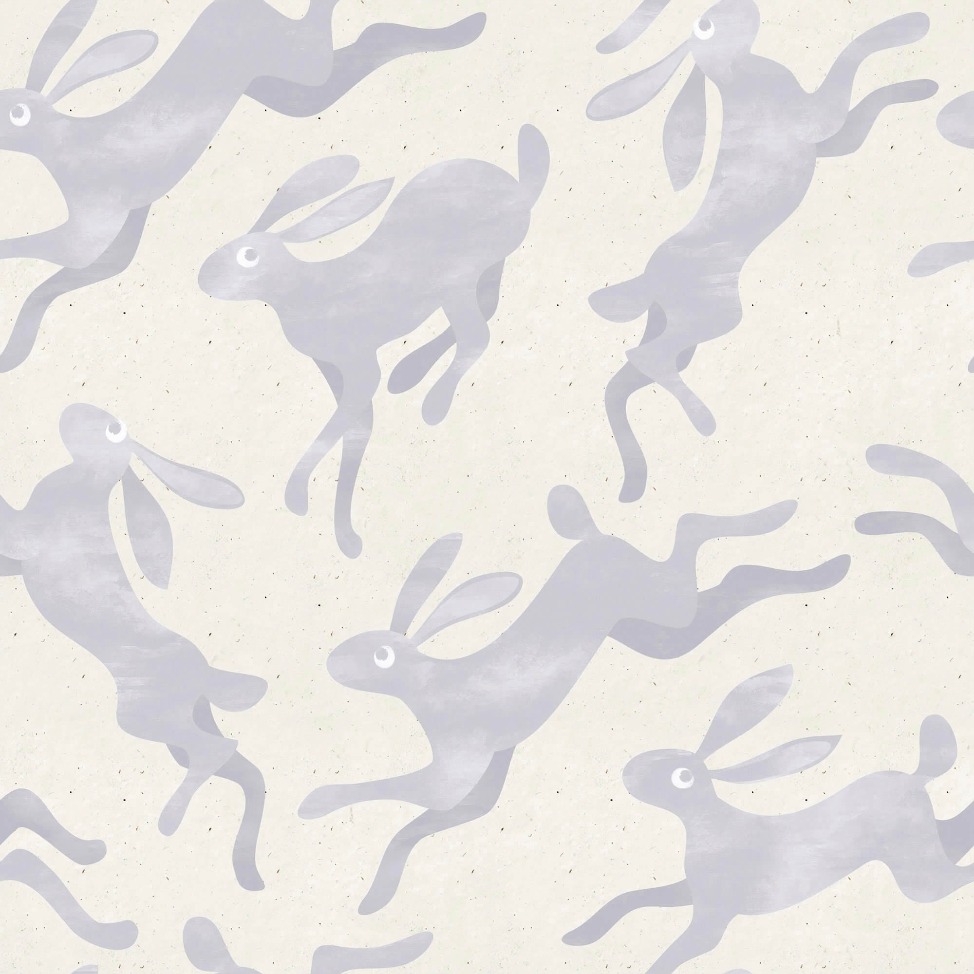 Purple Bunnies Animal Peel and Stick Removable Wallpaper - Self-Adhesive Decorative Wall Covering for Nursery, Kids Room & Home Decor - Easy to Apply & Remove