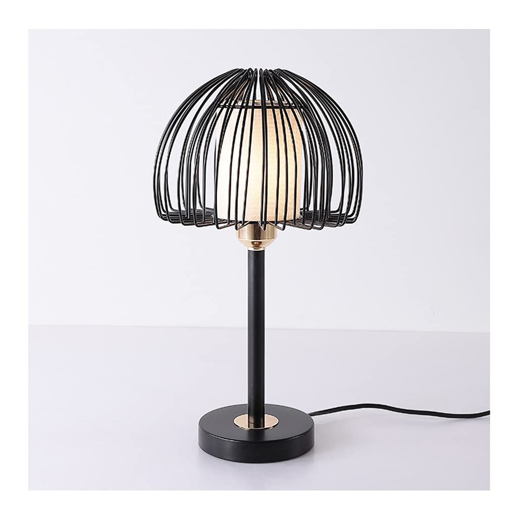 Modern Wrought Iron Desk Lamp - Creative Hollow Design LED Table Lamp for Bedroom, Living Room, Office | Energy Efficient Night Light for Reading, Working & Home Decor