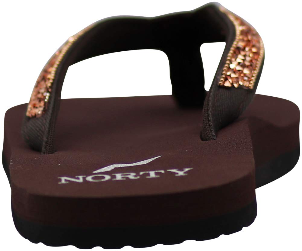 NORTY Women's Casual Flip Flop Thong Sandals - Comfortable Beach & Pool Slides for Summer, Outdoor, Vacation, and Everyday Wear