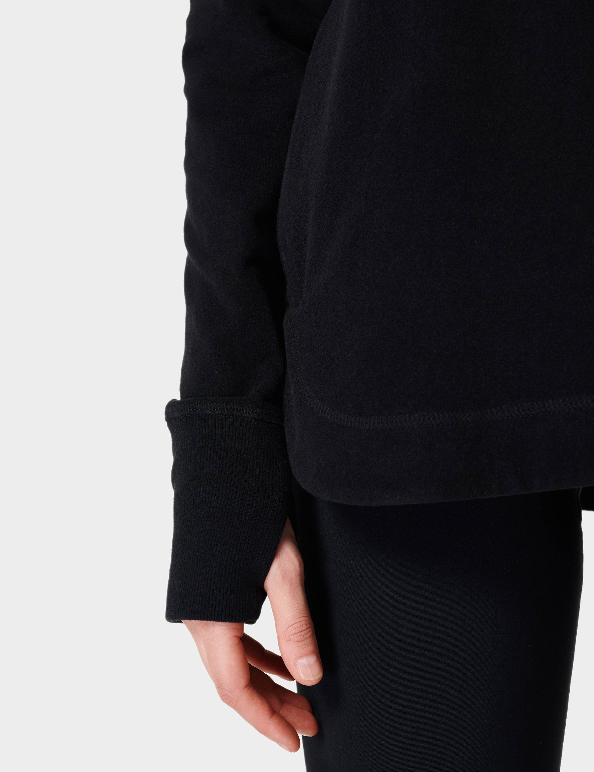 Italian Fleece Hoodie for Men & Women - Soft & Warm Winter Pullover - Black Cozy Sweatshirt for Outdoor Activities & Casual Wear
