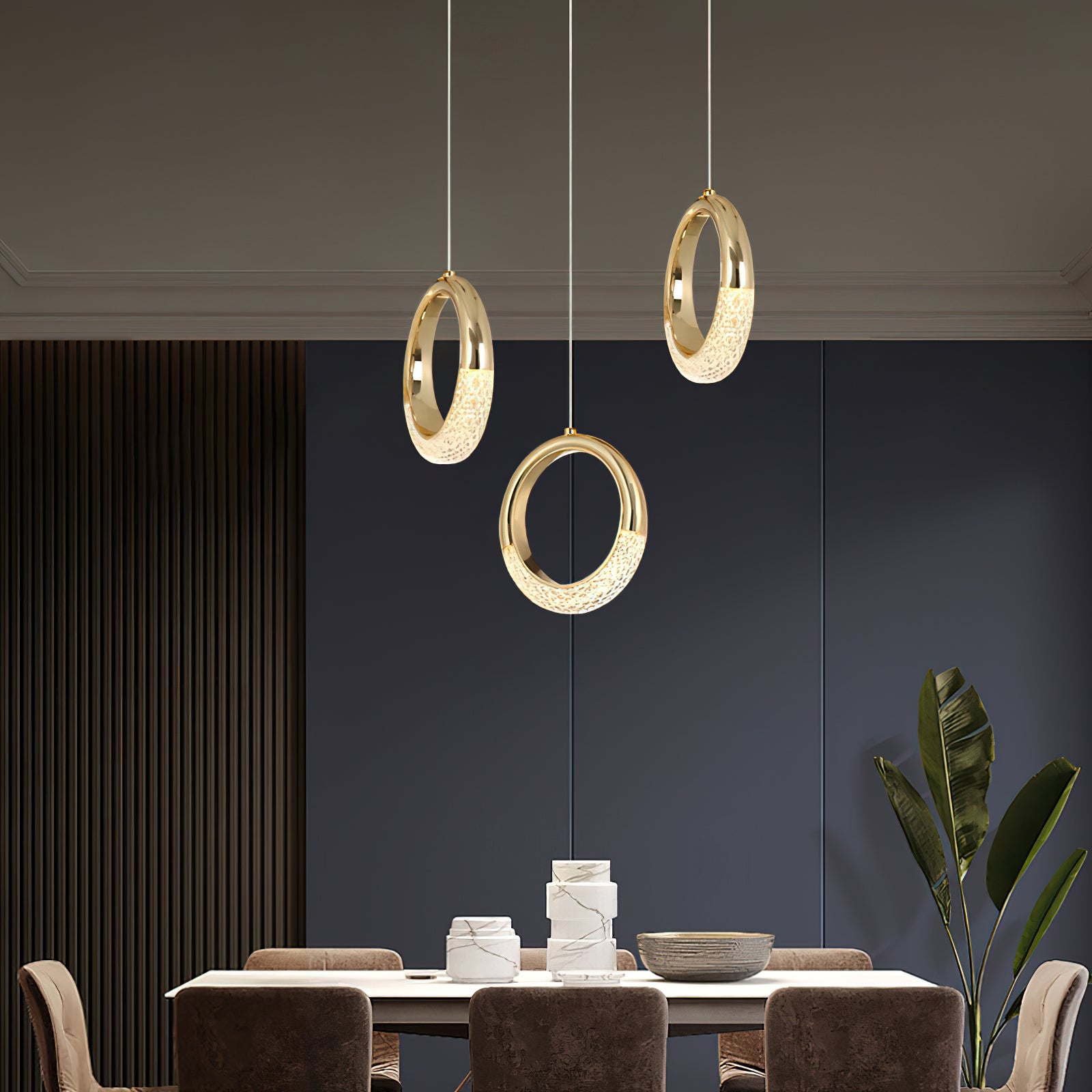 Shiny Crystal Earrings Pendant Lamp - Elegant Home Decor for Living Room, Bedroom & Dining Room Lighting