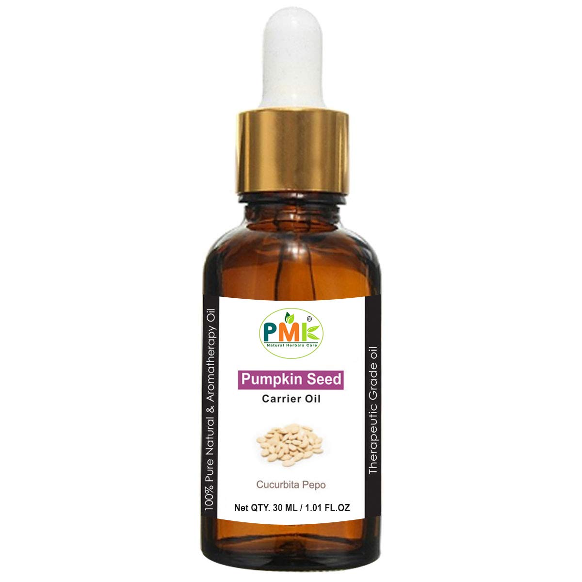 Pure Natural Pumpkin Seed Carrier Oil - 30ML Cold Pressed, Organic & Unrefined for Hair Growth, Skin Care & Massage Therapy | Perfect for DIY Beauty, Aromatherapy & Natural Remedies