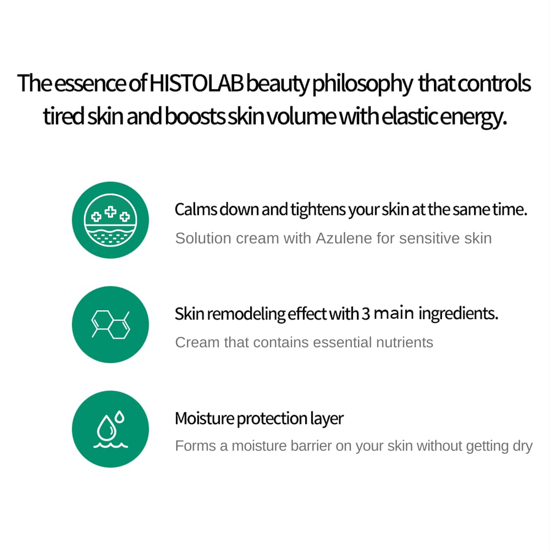 HISTOLAB Azulene Skin Cream for Acne Relief & Deep Hydration - 500ml / 17 fl oz - Soothes Irritation & Moisturizes Dry Skin - Perfect for Daily Skincare Routine & Post-Treatment Care
