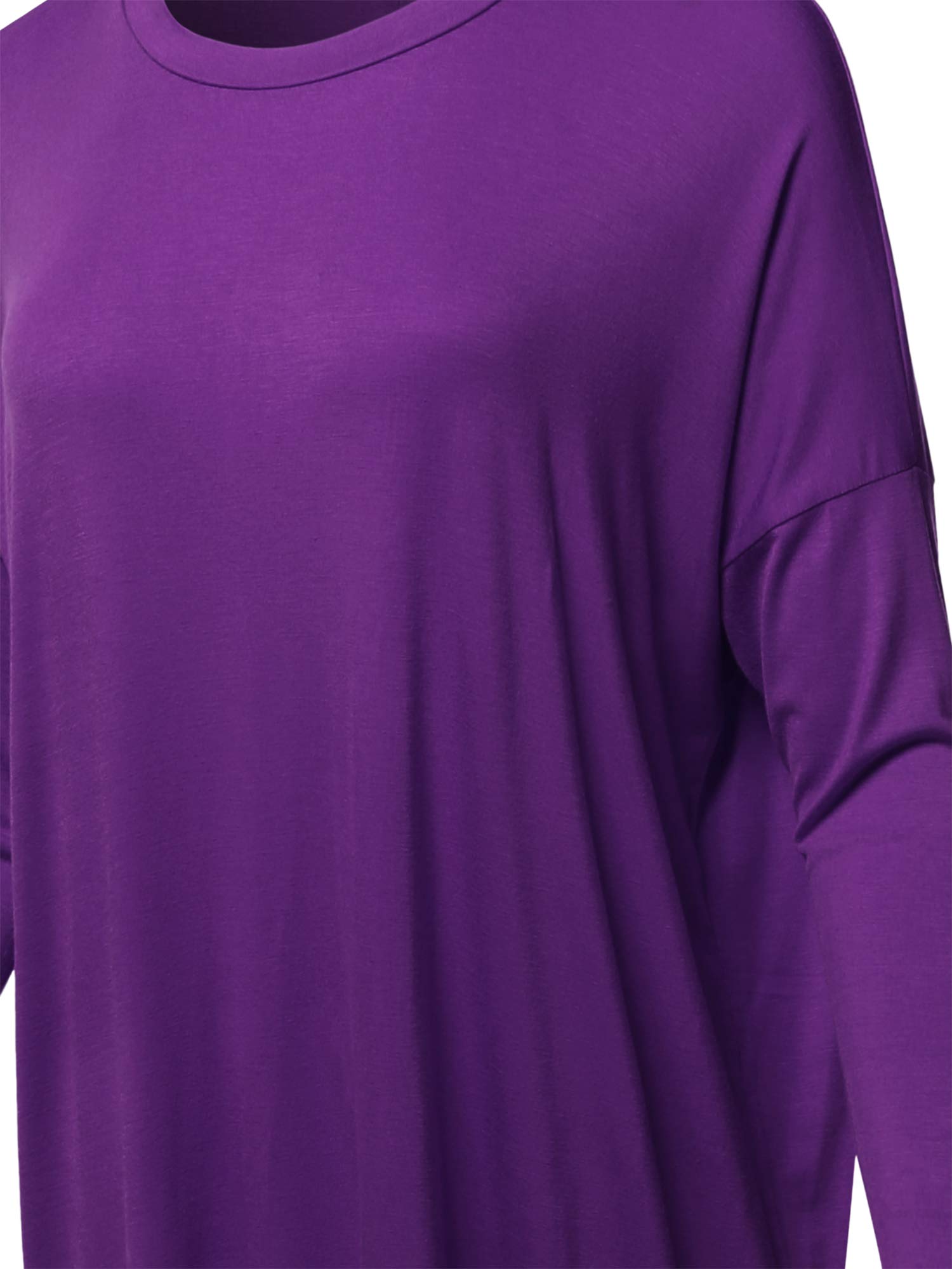 Emma Women's Casual Loose Fit Dolman Sleeve Tunic Dress Top - Comfortable Flowy Blouse for Everyday Wear, Office, and Weekend Outings