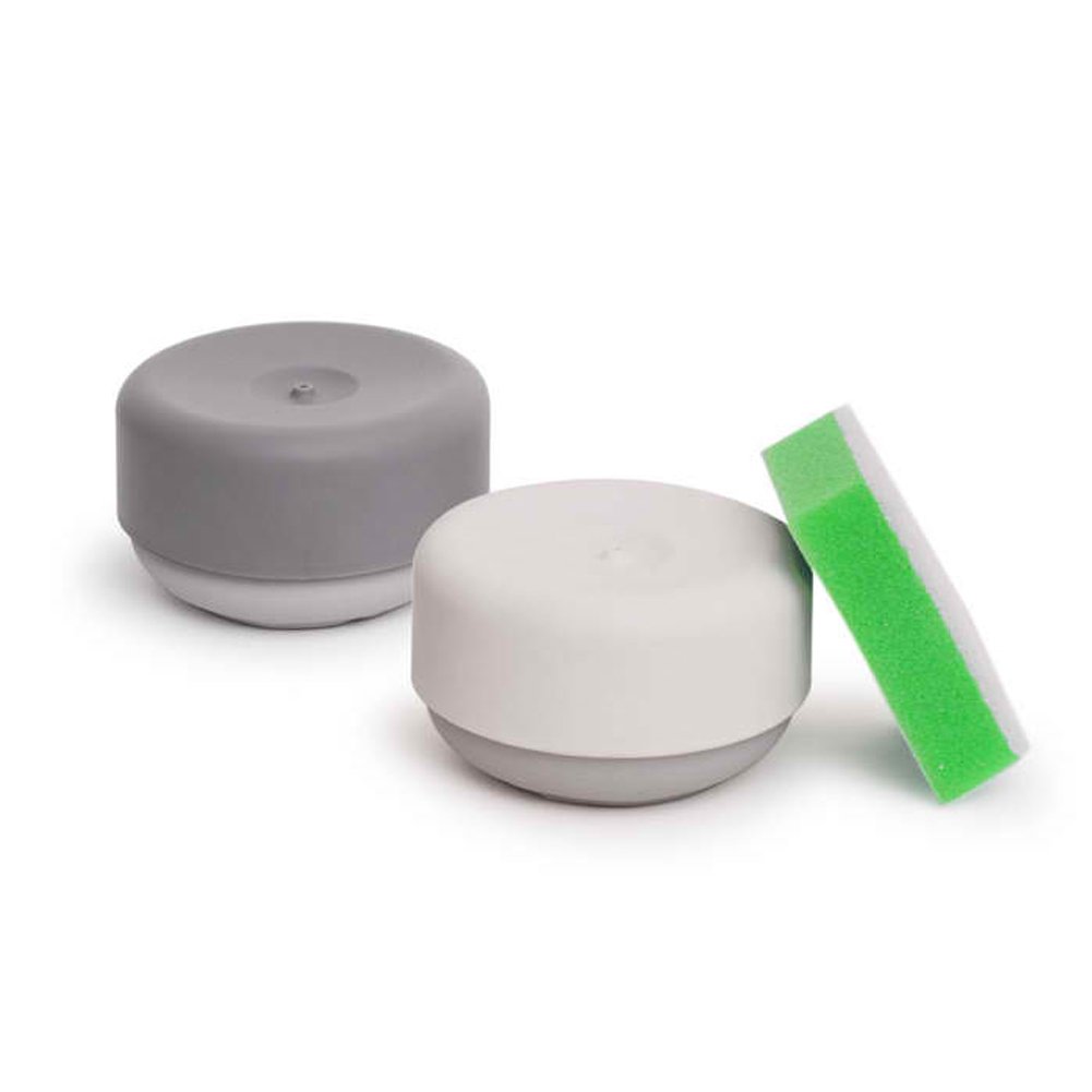 Eco-Friendly Gray Push Dish Soap Dispenser - Sustainable Kitchen Soap Dispenser for Countertop, Sink, or Dishwashing Station | Perfect for Home, Restaurant & Commercial Use