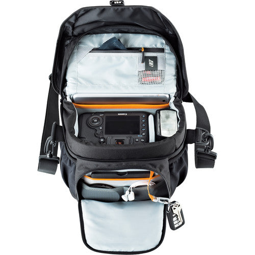 Lowepro Nova 170 AW II DSLR Camera Shoulder Bag - Waterproof Black Camera Case for Photographers - Perfect for Travel, Hiking & Outdoor Photography