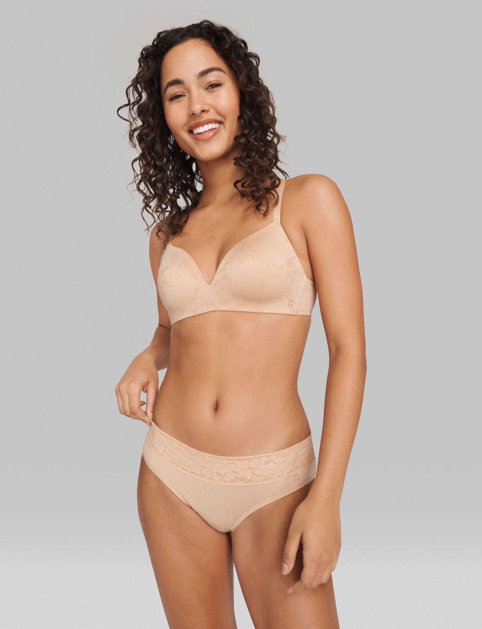 Seamless Women's Lace Waist Second Skin Briefs - Ultra Soft Invisible Underwear for Everyday Comfort & No Show Wear