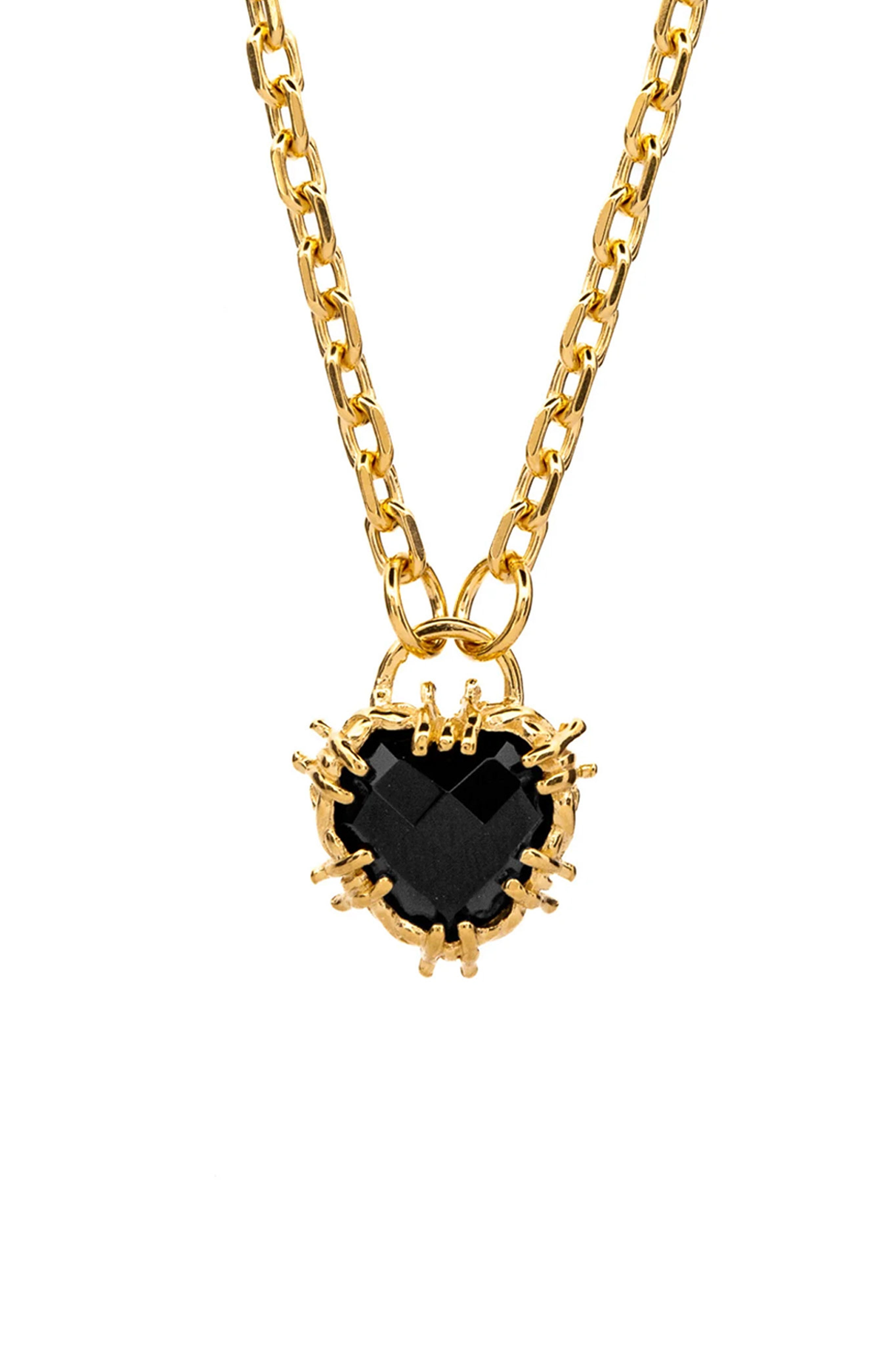 Barbed Heart Necklace for Women - 14K Gold Plated Dainty Pendant with Adjustable Chain - Perfect for Valentine's Day Gifts, Anniversary & Romantic Occasions