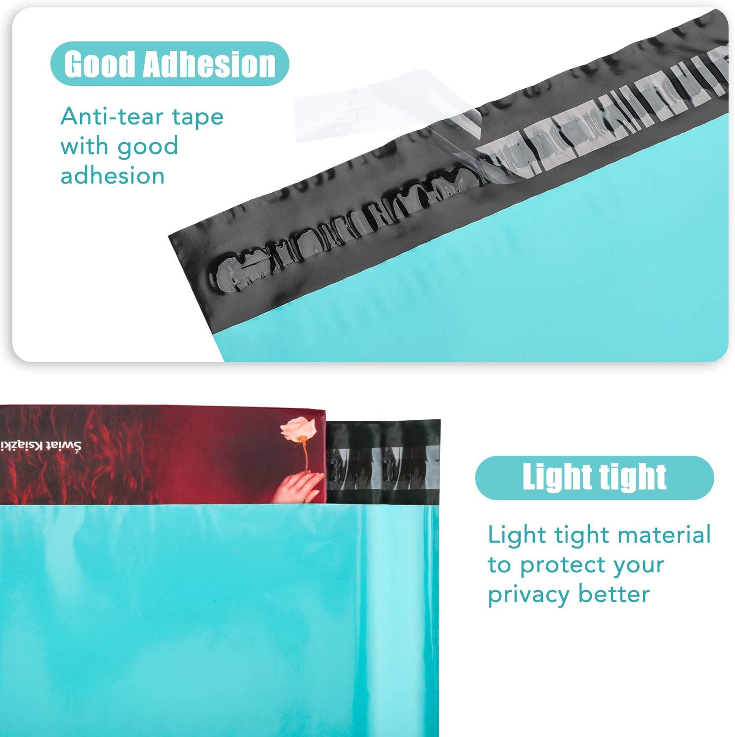 12x15.5 Inch Teal Poly Mailer Envelopes - Waterproof Shipping Bags for Ecommerce, Clothing & Small Packages | Perfect for Online Stores, Subscription Boxes & Mailing Lightweight Items