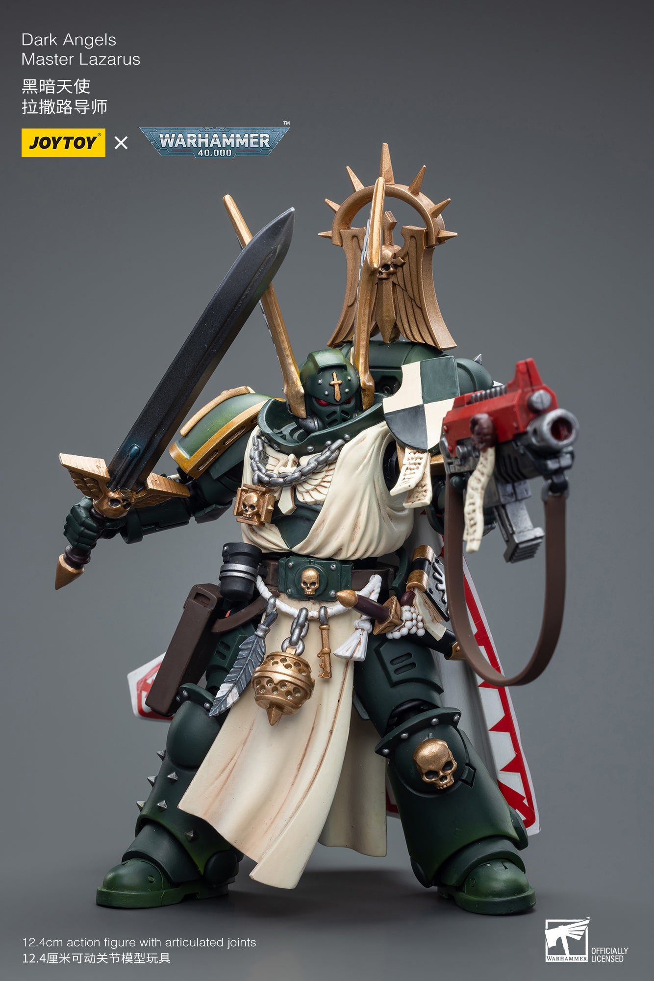 1/18 JOYTOY Warhammer 40K Action Figures - Ultramarines & Dark Angels Space Marines Collectible Model for Display, Gaming & Warhammer 40K Battle Scenes