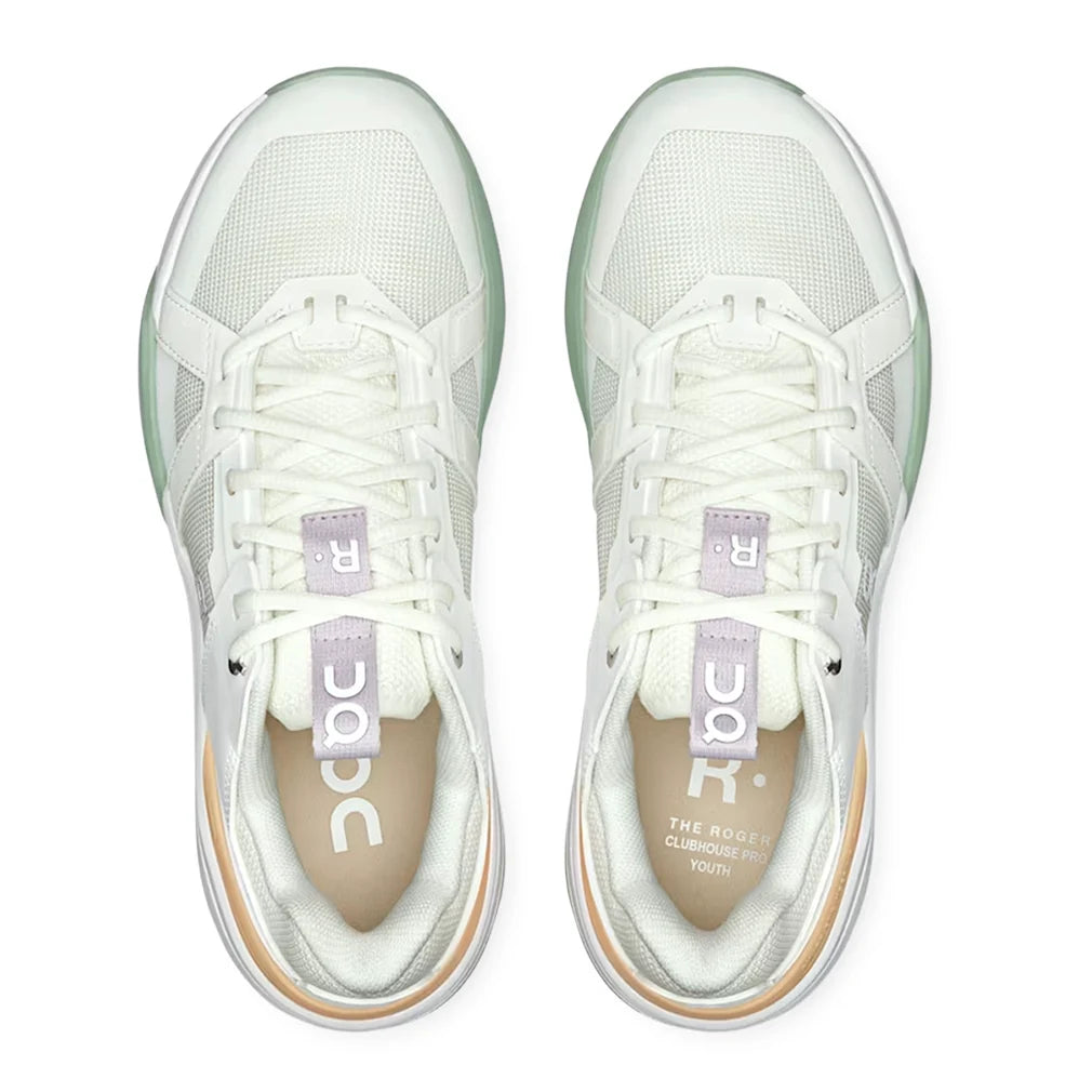 **Roger Federer Pro Tennis Shoes for Women - White & Mineral - Lightweight & Breathable for Court Performance & Casual Wear**