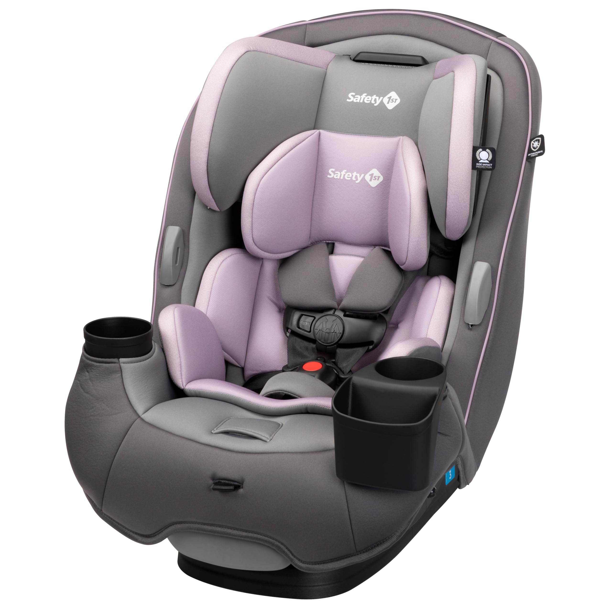 Safety 1st Crosstown DLX All-in-One Convertible Car Seat for Infants to Toddlers (10-100 lbs), Lavender - Premium Safety & Comfort for Travel, School & Family Road Trips