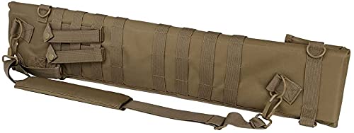 Mossberg Youth 505 Tactical Padded Scabbard Case - 34 Inch Tan Soft Range Hunting Storage Bag with MOLLE System | Perfect for Military, Security, ATV, Horseback, Motorcycle & Truck Carry