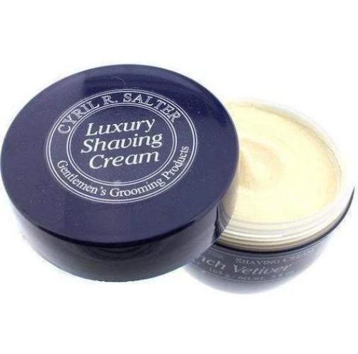 Premium Cyril R. Salter French Vetiver Luxury Shaving Cream for Men - Smooth Shave & Skin Hydration - Perfect for Daily Grooming & Gift Sets