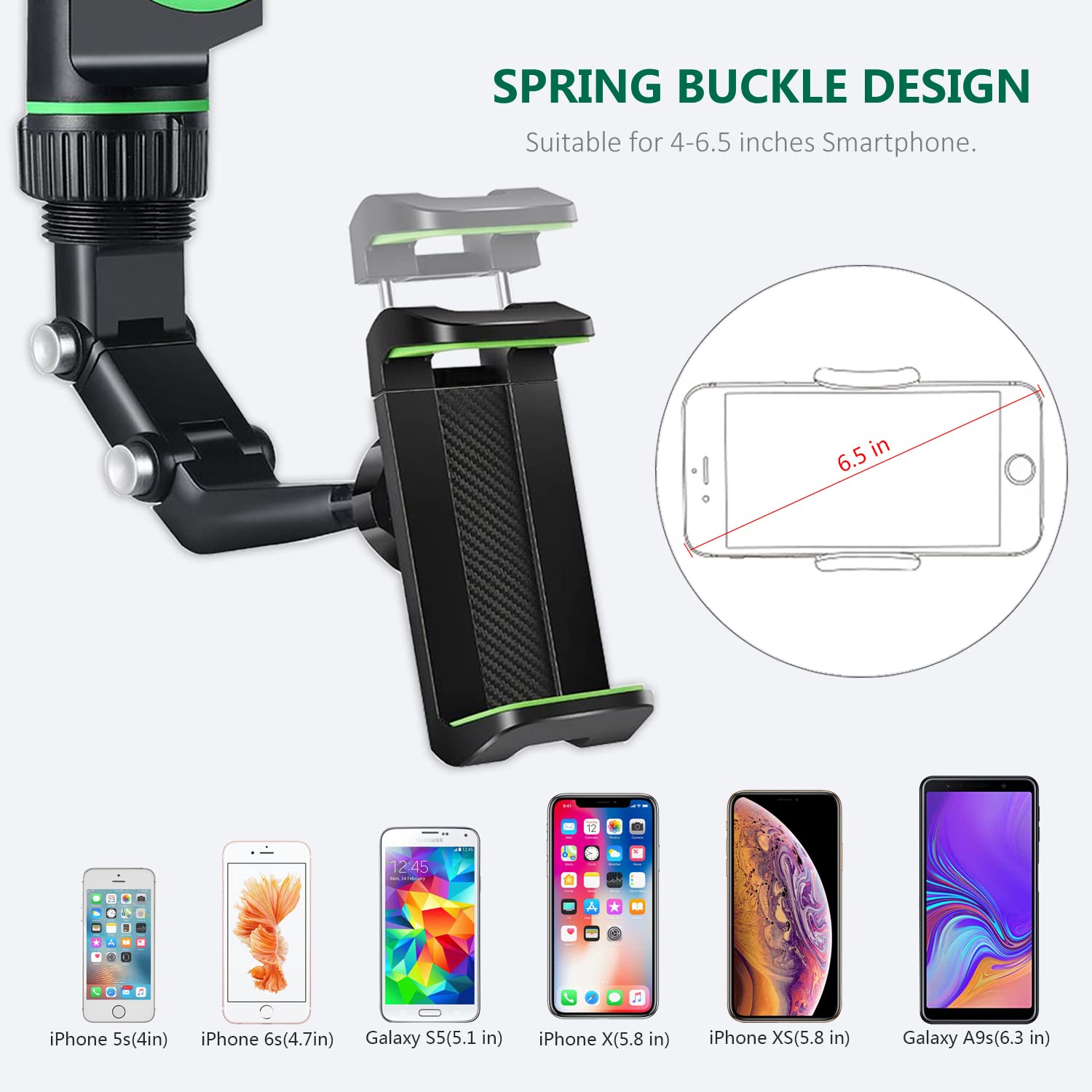 360° Rotating Universal Car Phone Mount Holder for All Smartphones - Secure GPS & Phone Holder for Safe Driving | Perfect for Road Trips, Commuting & Navigation